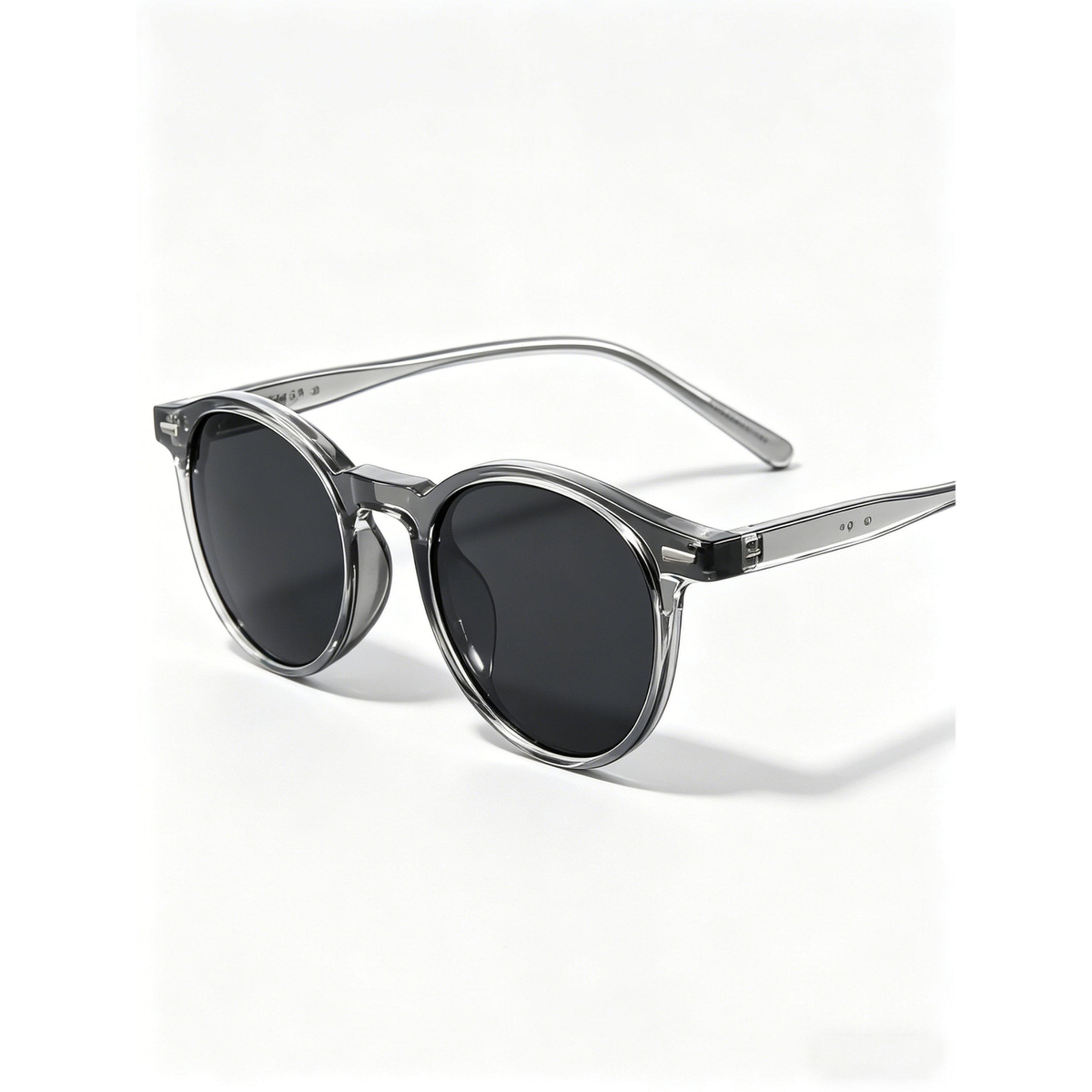 Take Two Grey Round Sunglasses - UV Protection and Style-men-sunglasses-image-3