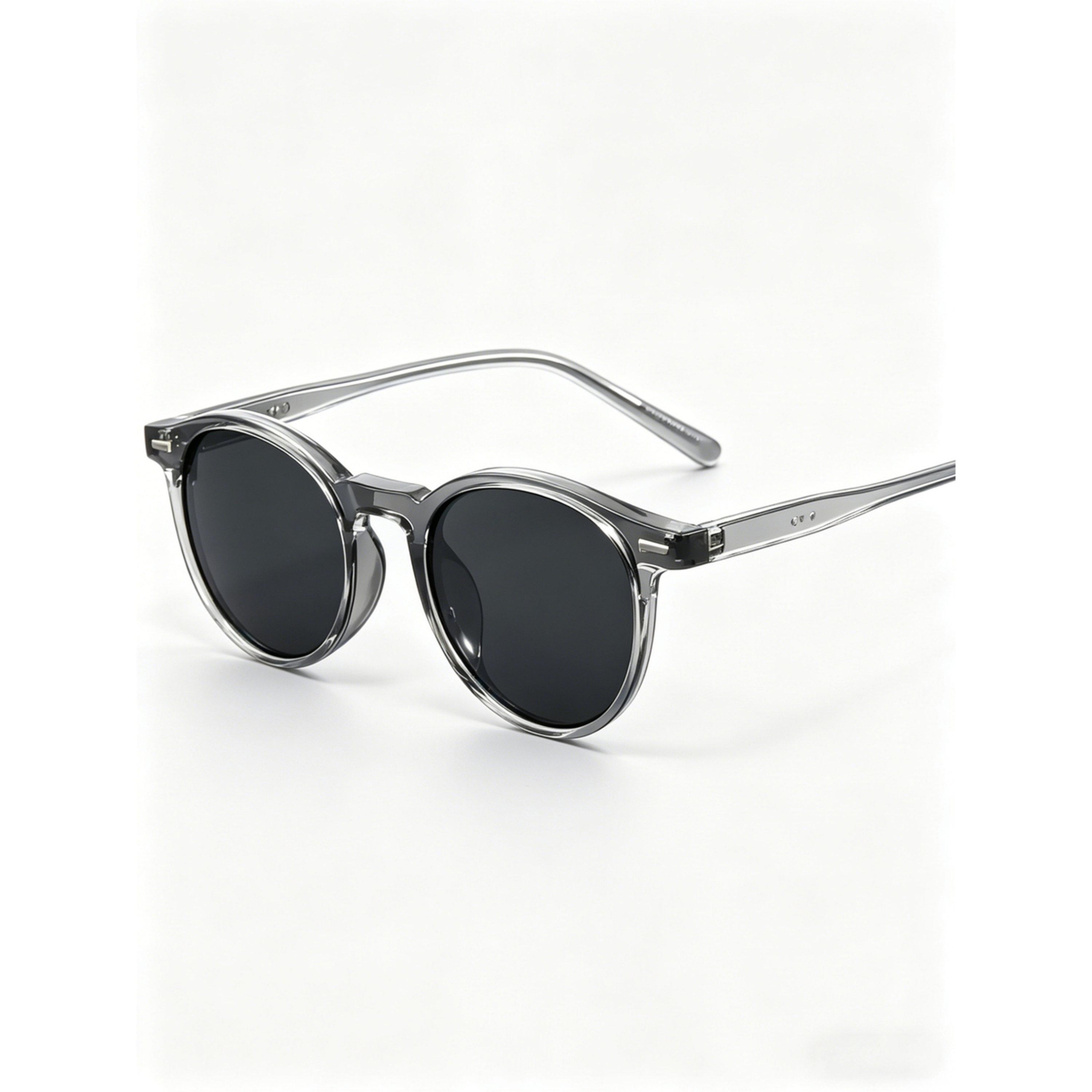 Take Two Grey Round Sunglasses - UV Protection and Style-men-sunglasses-image-4