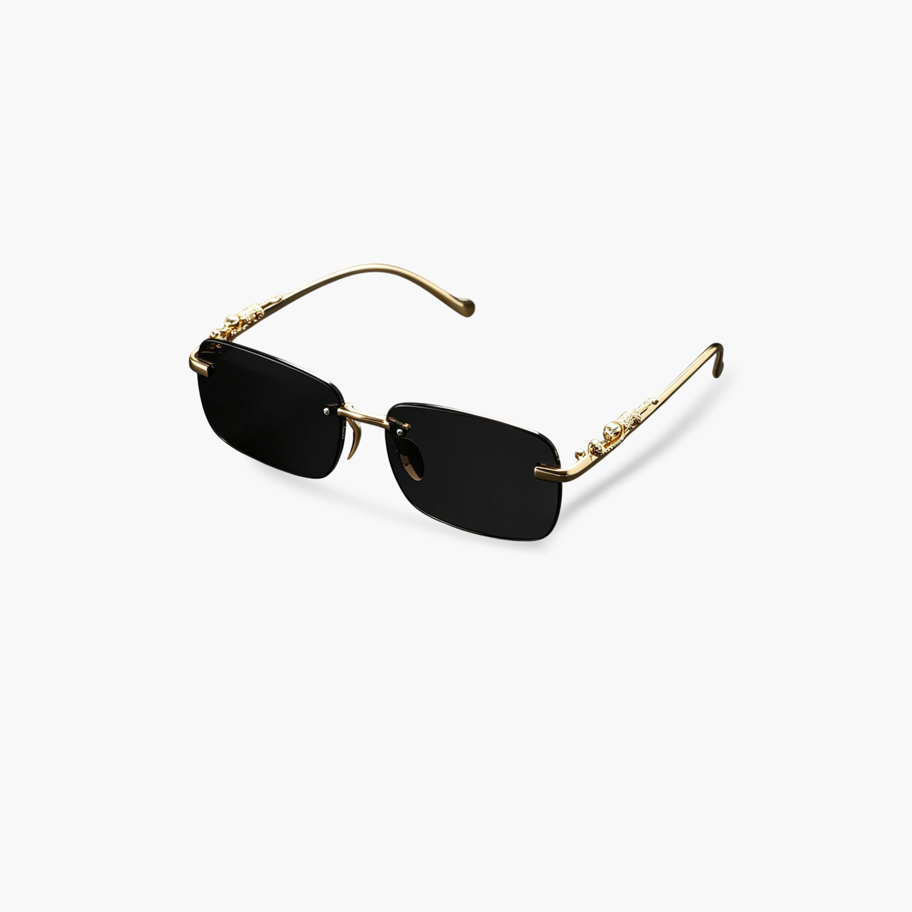 Take Two Geometric Grey Rimless Sunglasses-women-sunglasses-image-1