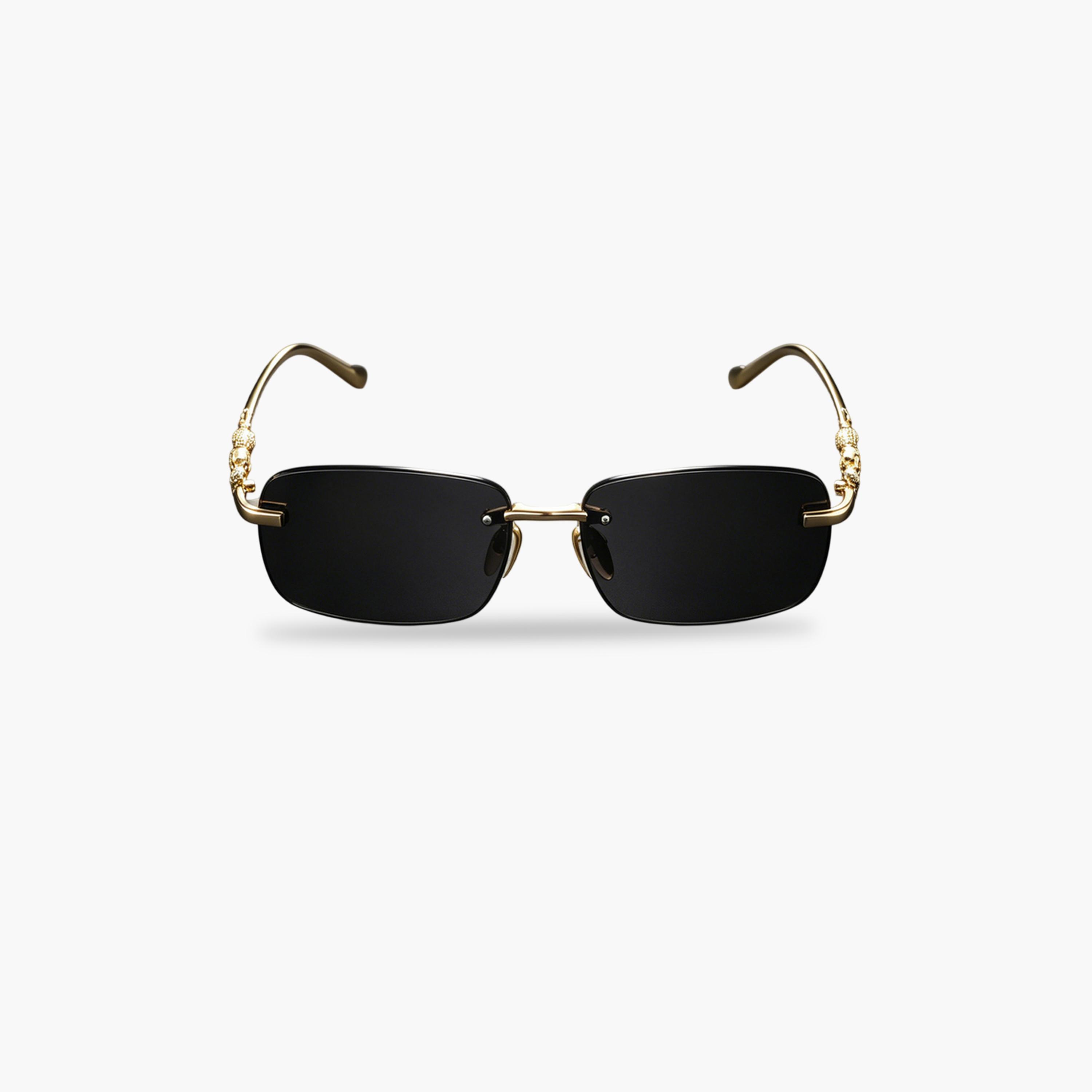 Take Two Geometric Grey Rimless Sunglasses-women-sunglasses-image-3