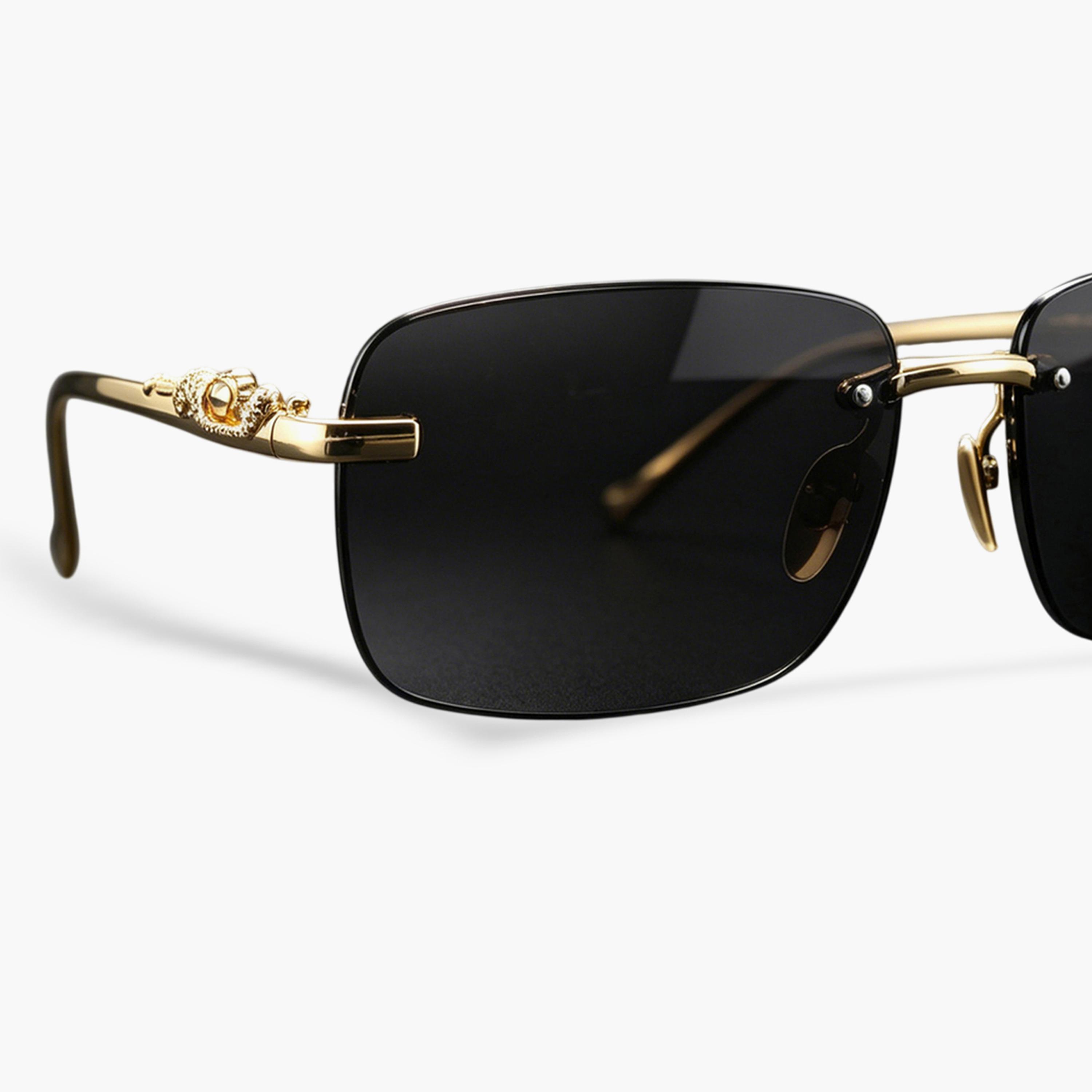Take Two Geometric Grey Rimless Sunglasses-women-sunglasses-image-4