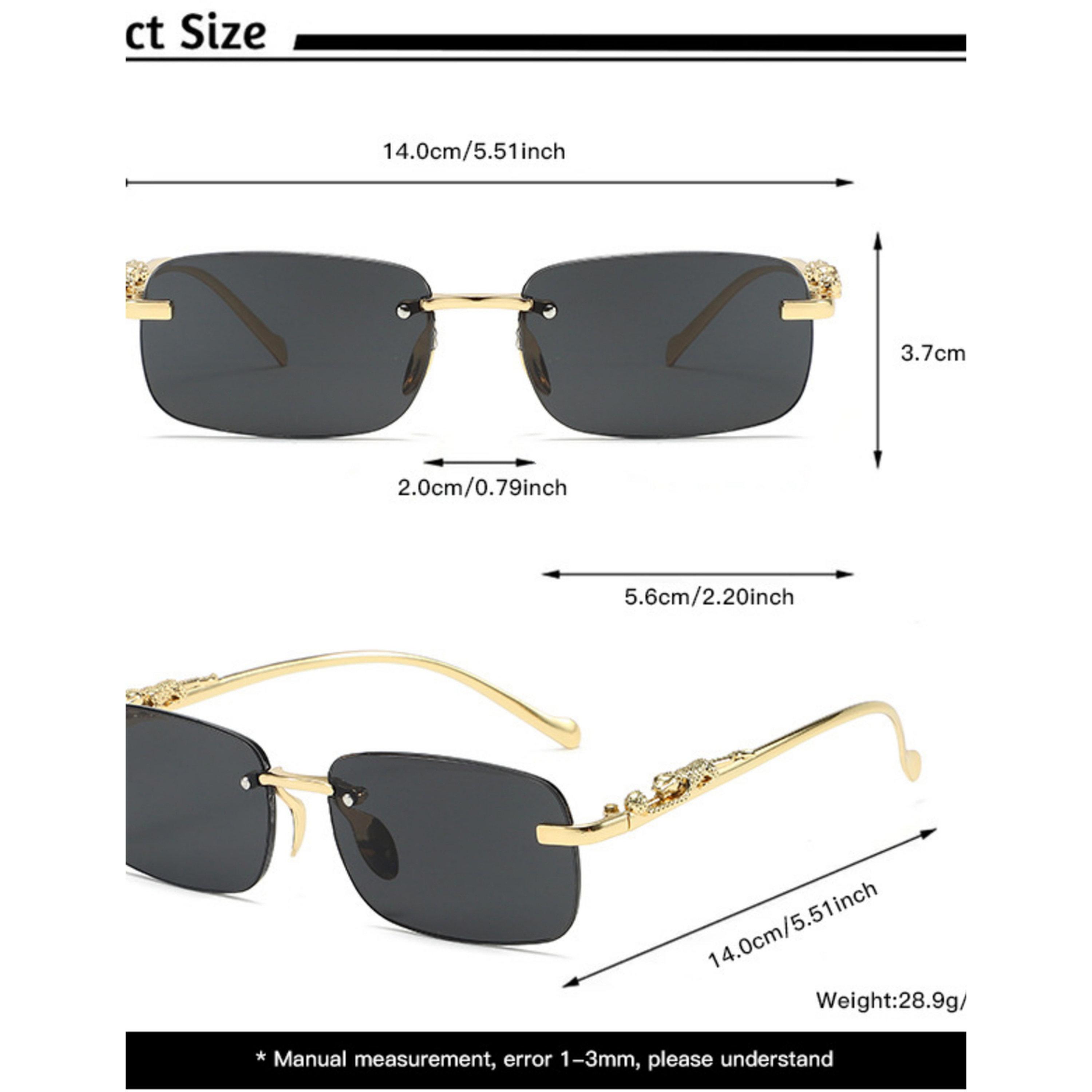 Take Two Geometric Grey Rimless Sunglasses-women-sunglasses-image-5