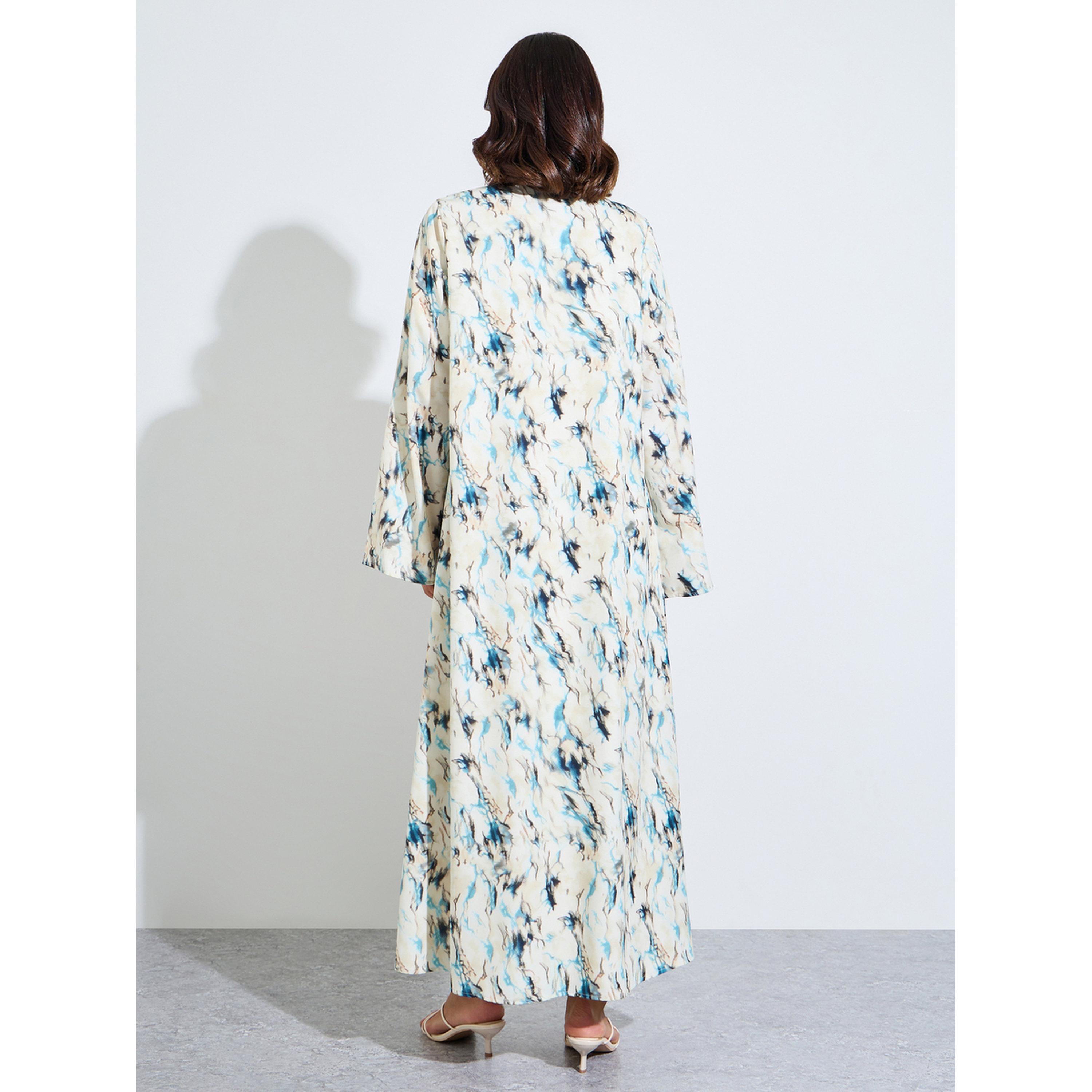 عباية مفتوحة من الأمام بطبعة كاملة-women-arabicclothing-abayas-image-3