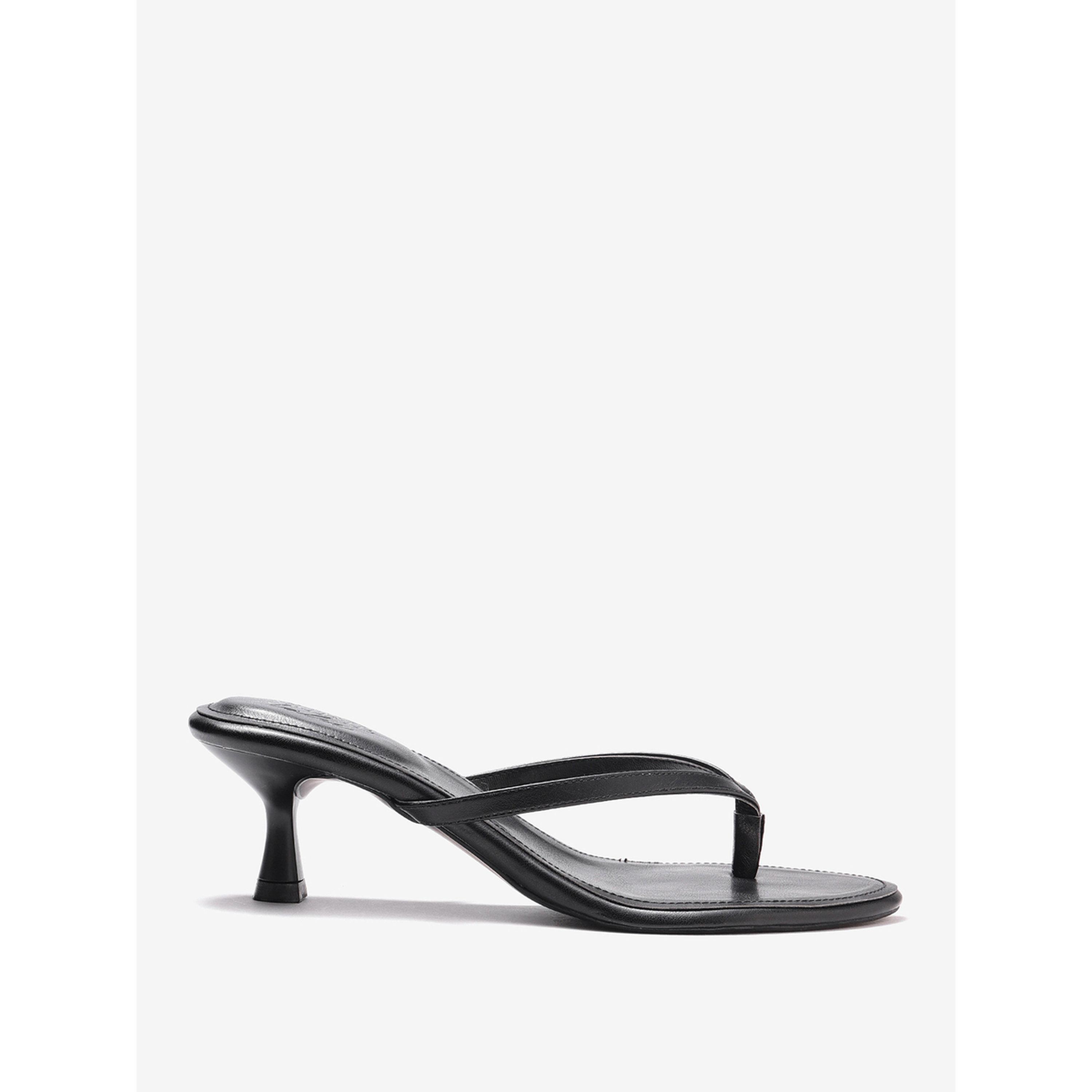 Pair-ie Tales X Styli Black Kitten Heel Thong Sandals-women-shoes-sandals-heeled-image-3