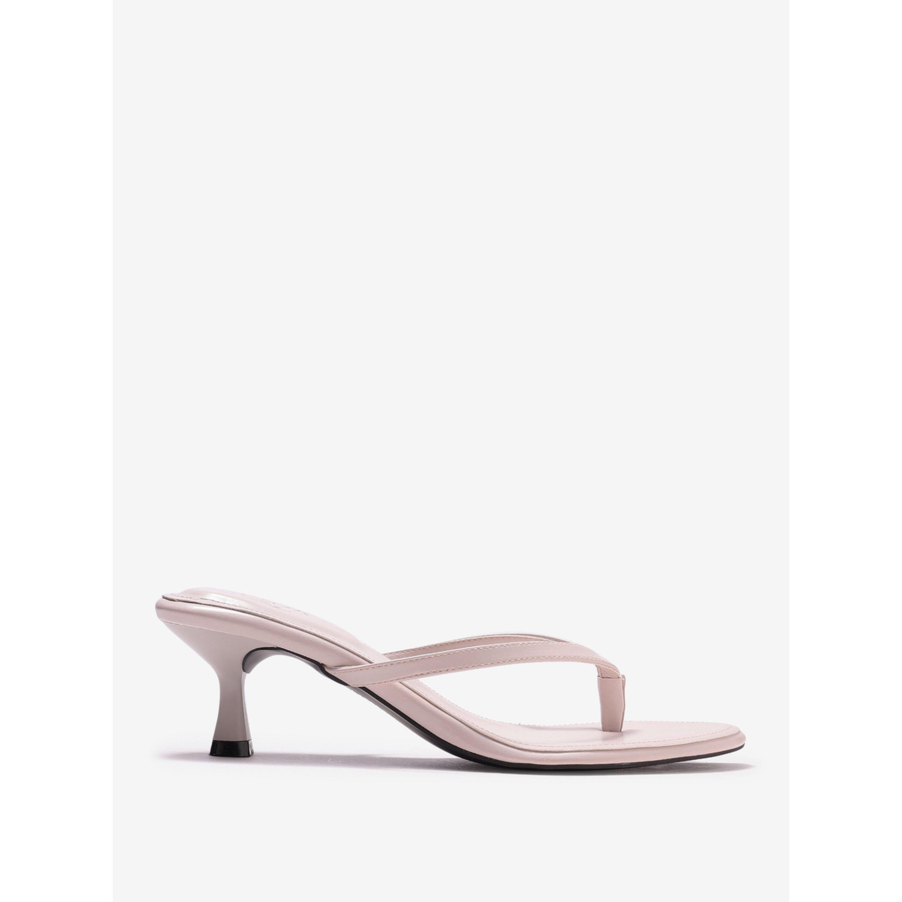 Pair-ie Tales X Styli Cream Kitten Heel Thong Sandals-women-shoes-sandals-heeled-image-3