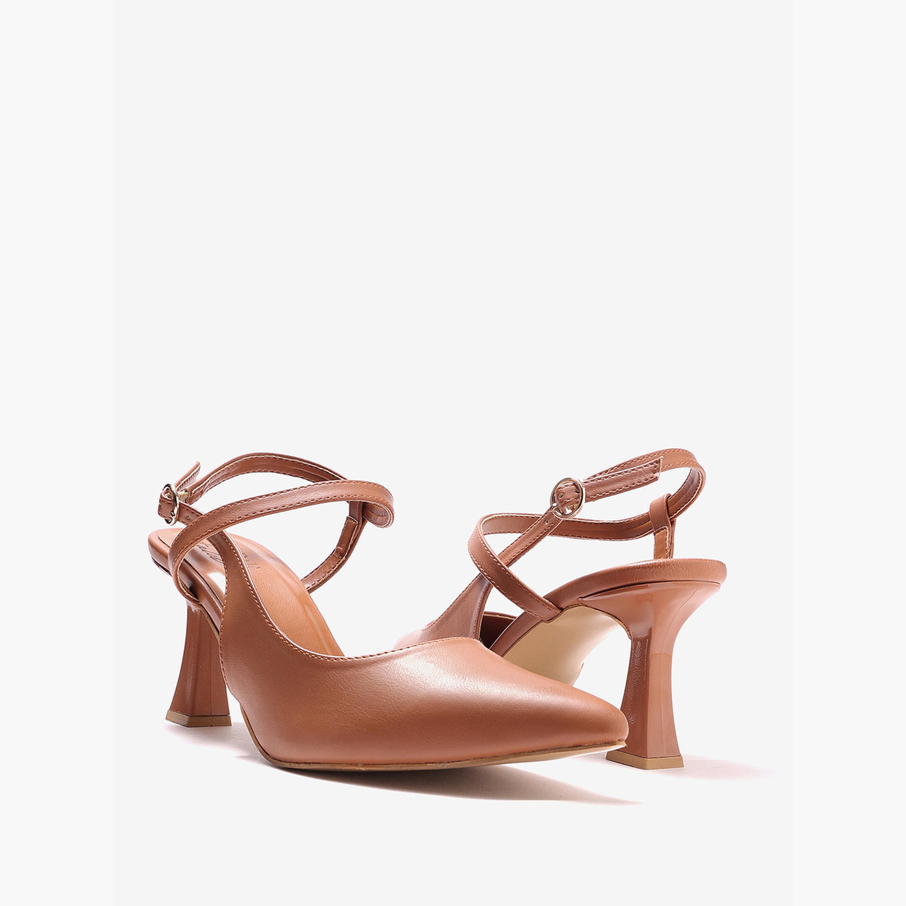 Pair-ie Tales X Styli Tan Pointed Toe Ankle Strap Pumps-women-shoes-heels-image-6