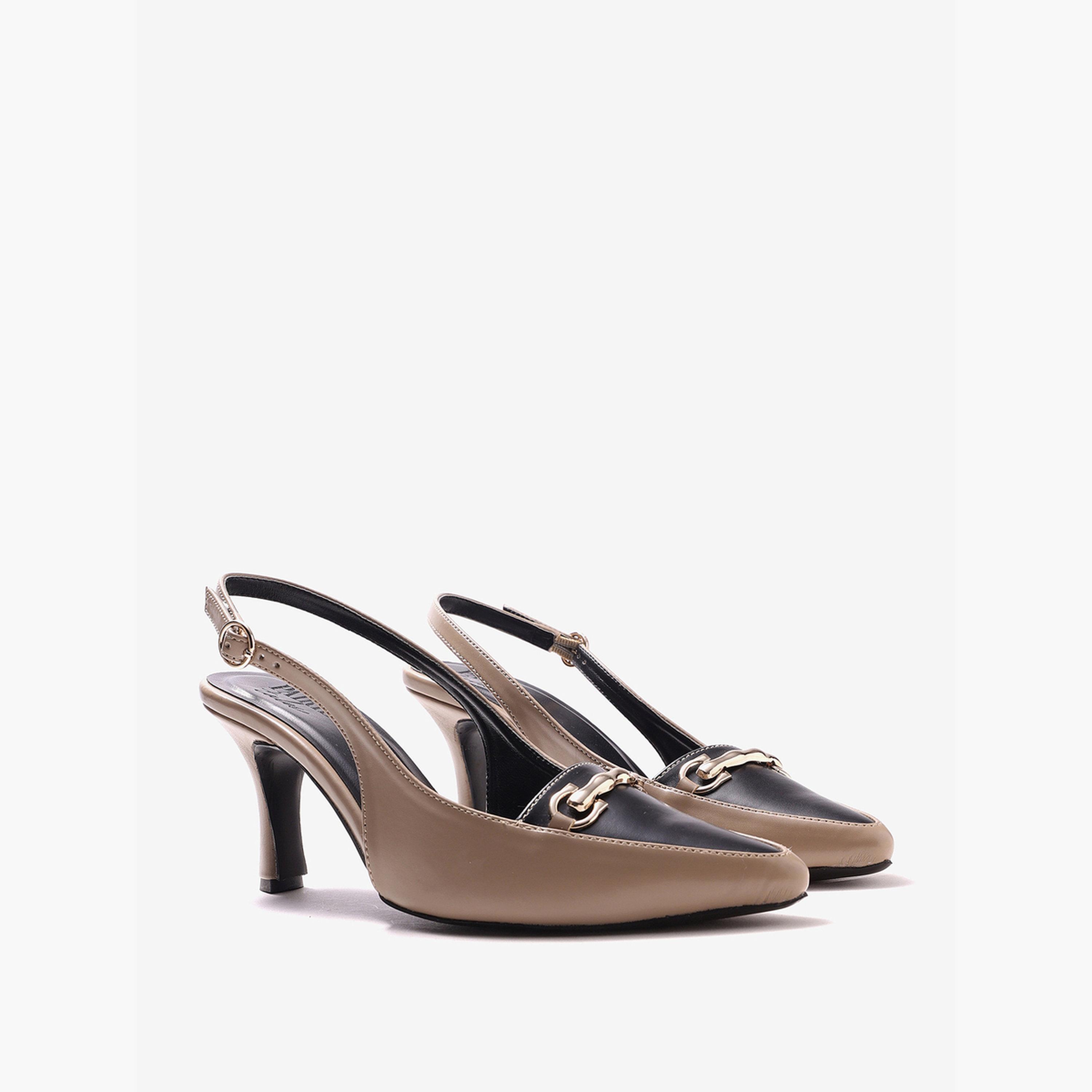 حذاء بكعب وحزام خلفي وتفاصيل سلسلة-women-shoes-heels-image-1