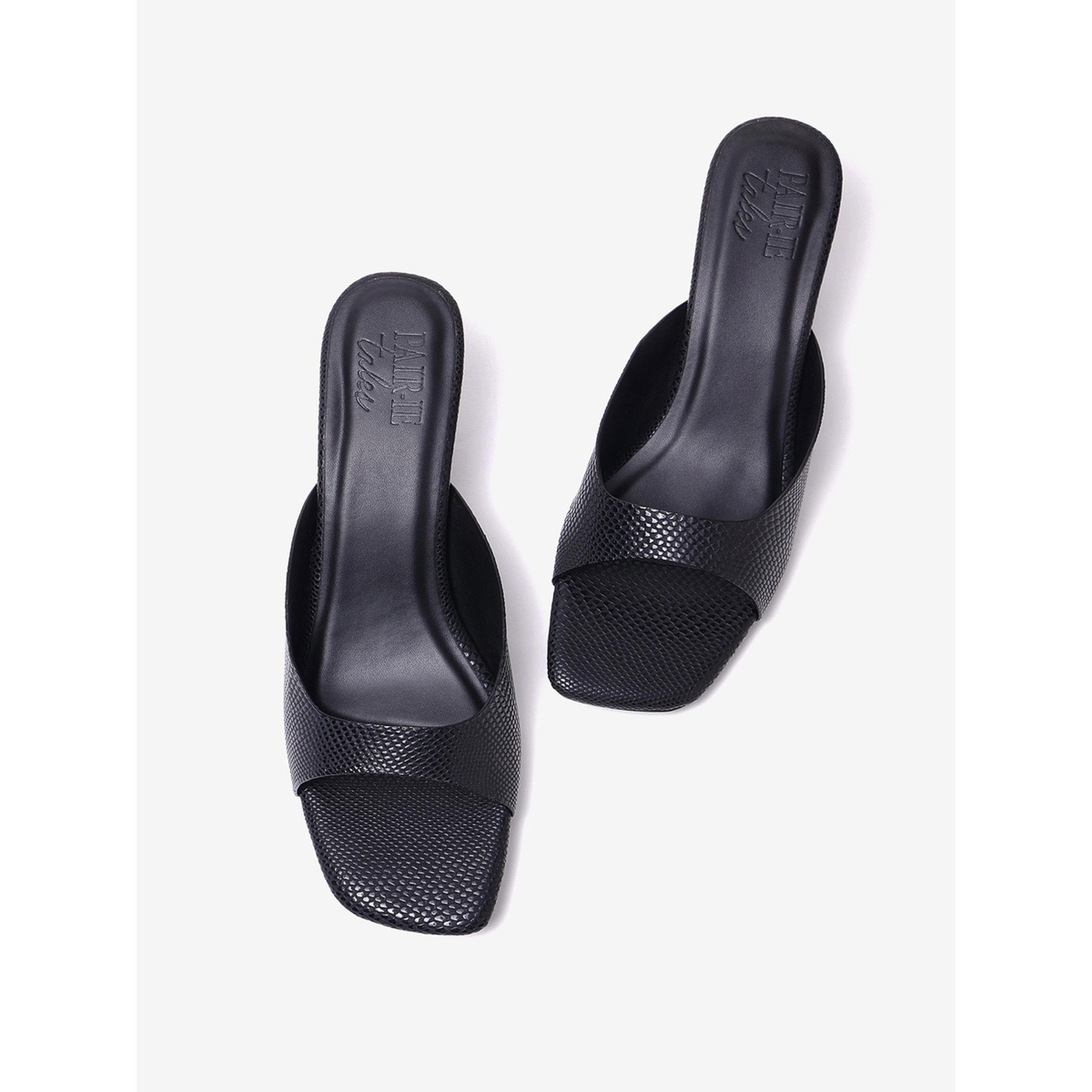 صندل ميول بكعب واسع وتفاصيل بارزة الملمس-women-shoes-sandals-heeled-image-4