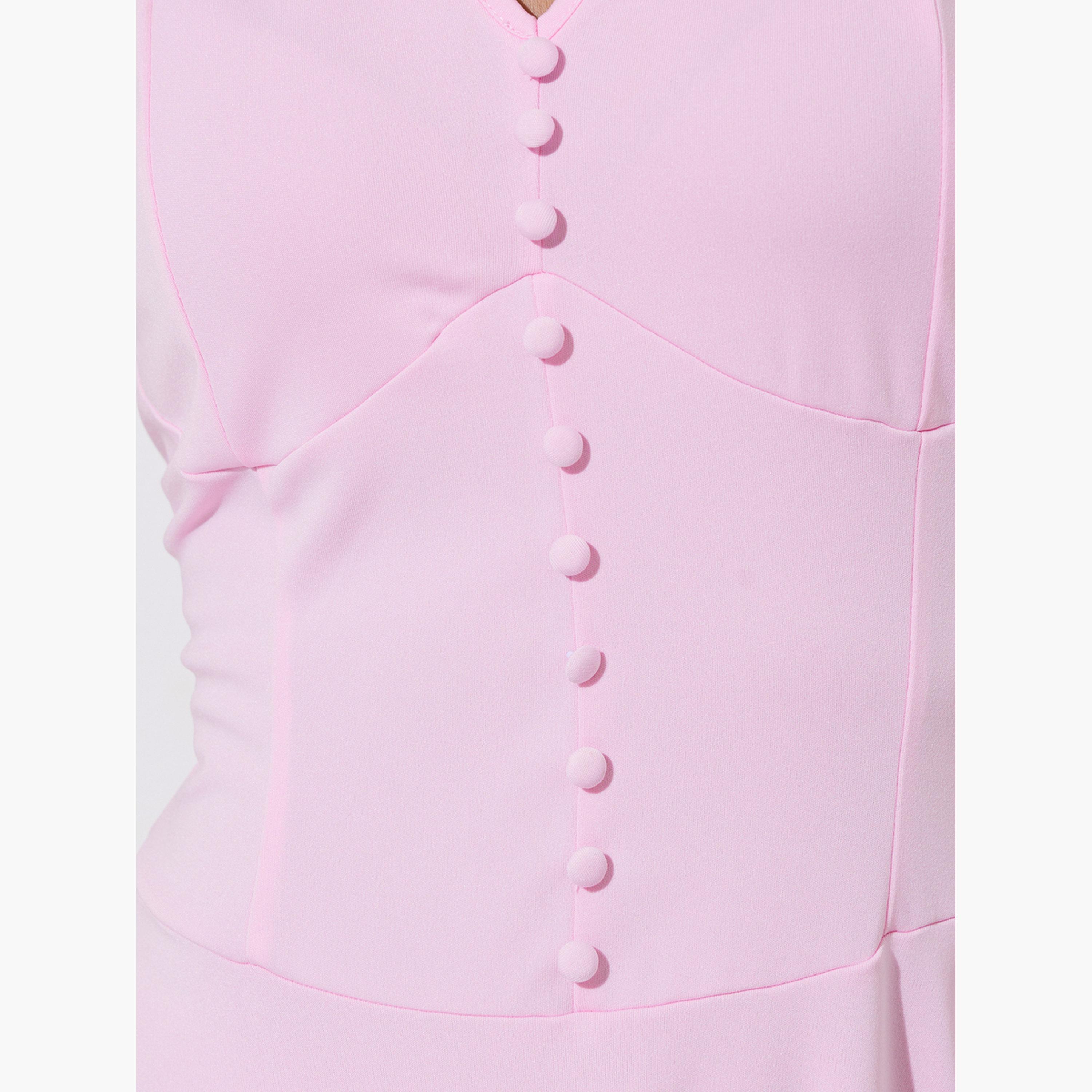 Styli Pink Sleeveless A-Line Midi Dress-women-clothing-dresses-image-5
