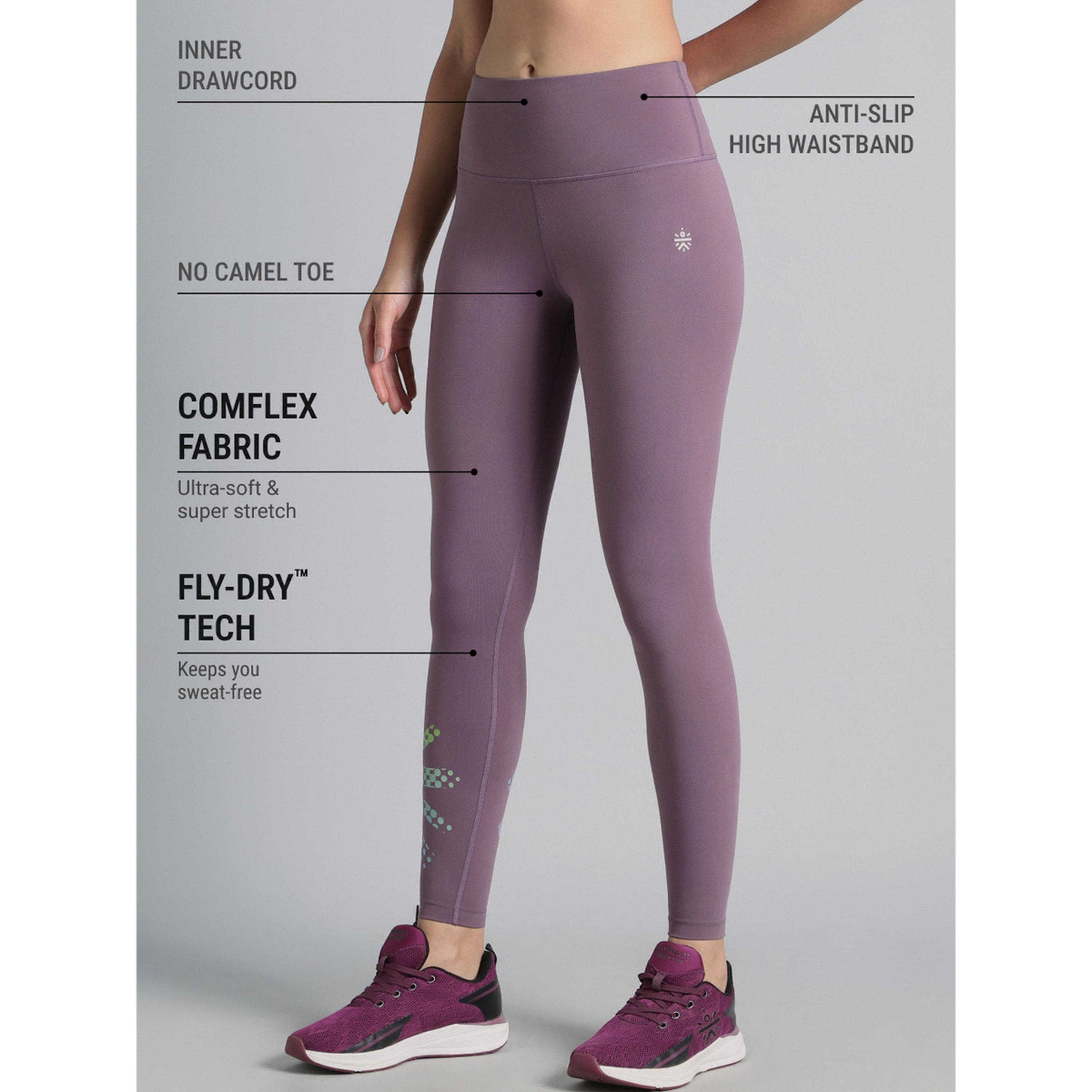 Cult X Styli Purple Absolute Fit Tights with Logo Print and Back Pocket-women-clothing-bottoms-joggers-image-4