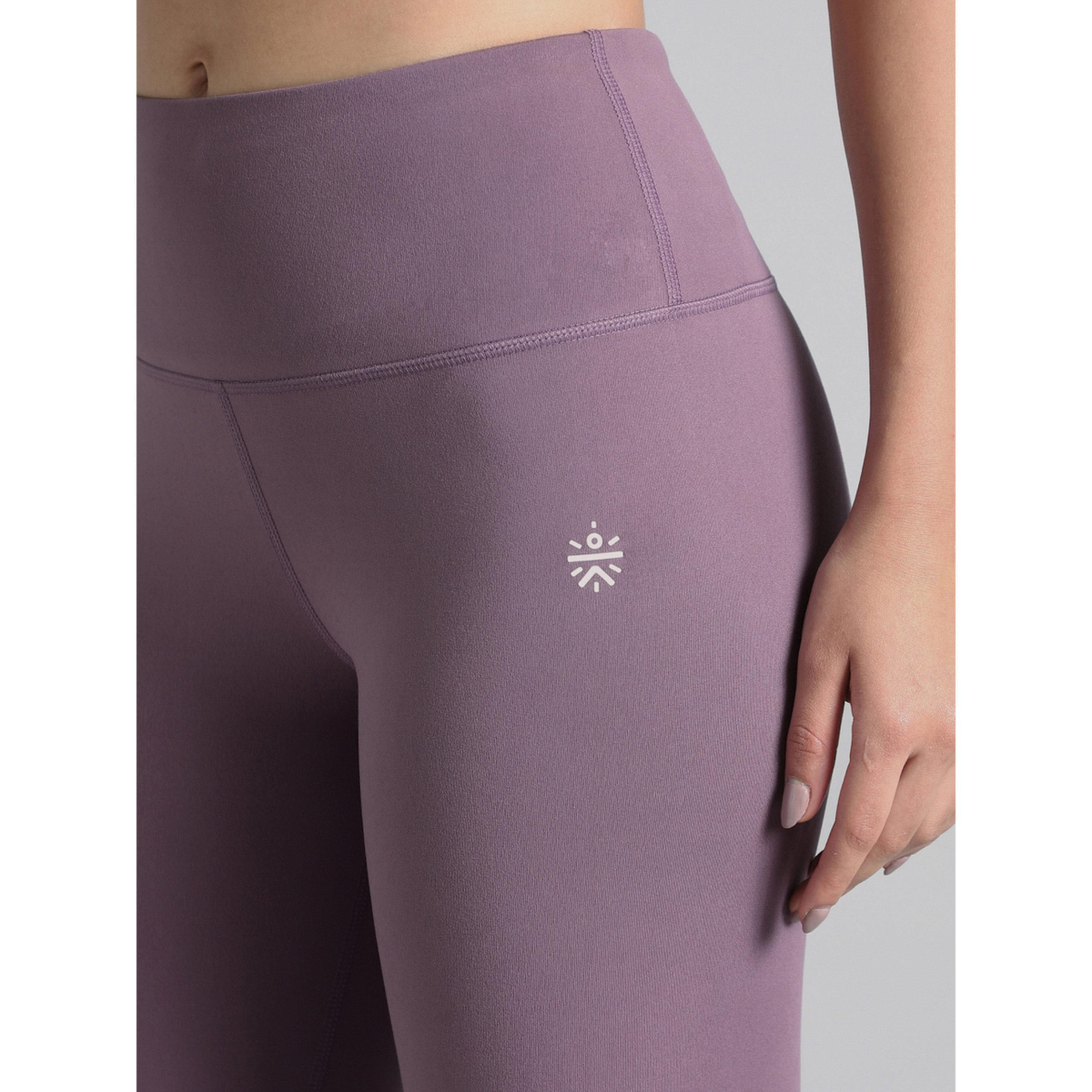 Cult X Styli Purple Absolute Fit Tights with Logo Print and Back Pocket-women-clothing-bottoms-joggers-image-6