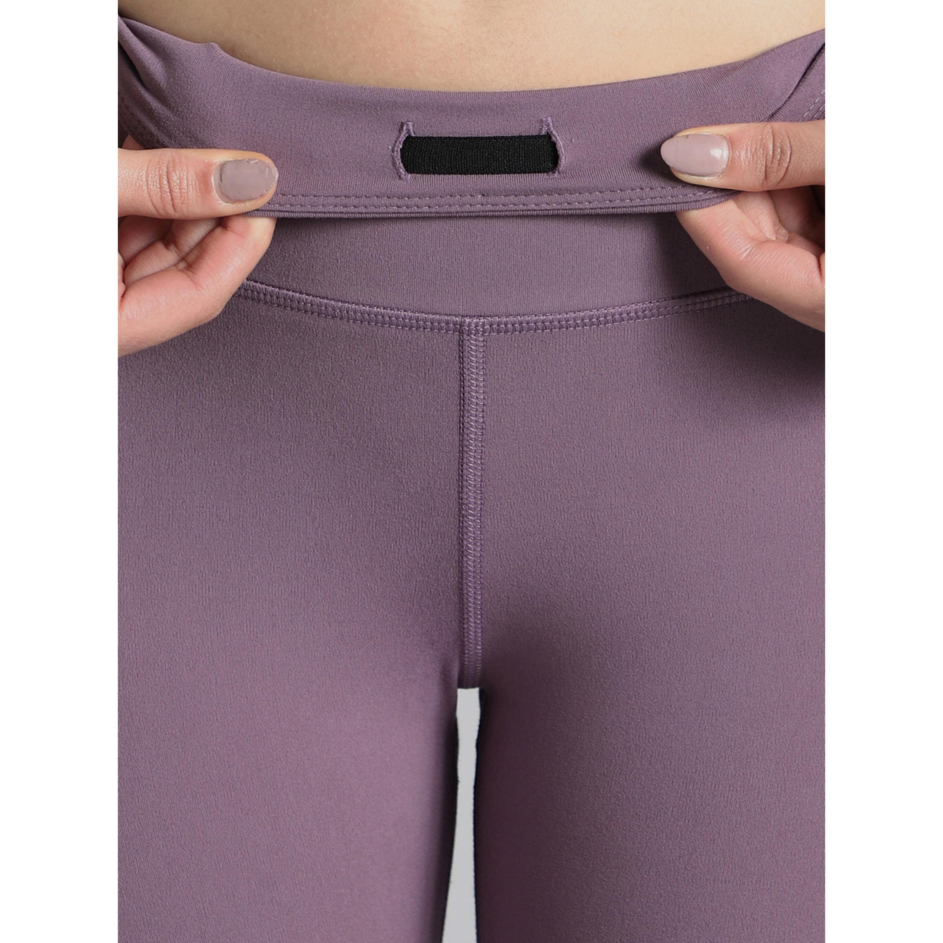 Cult X Styli Purple Absolute Fit Tights with Logo Print and Back Pocket-women-clothing-bottoms-joggers-image-7