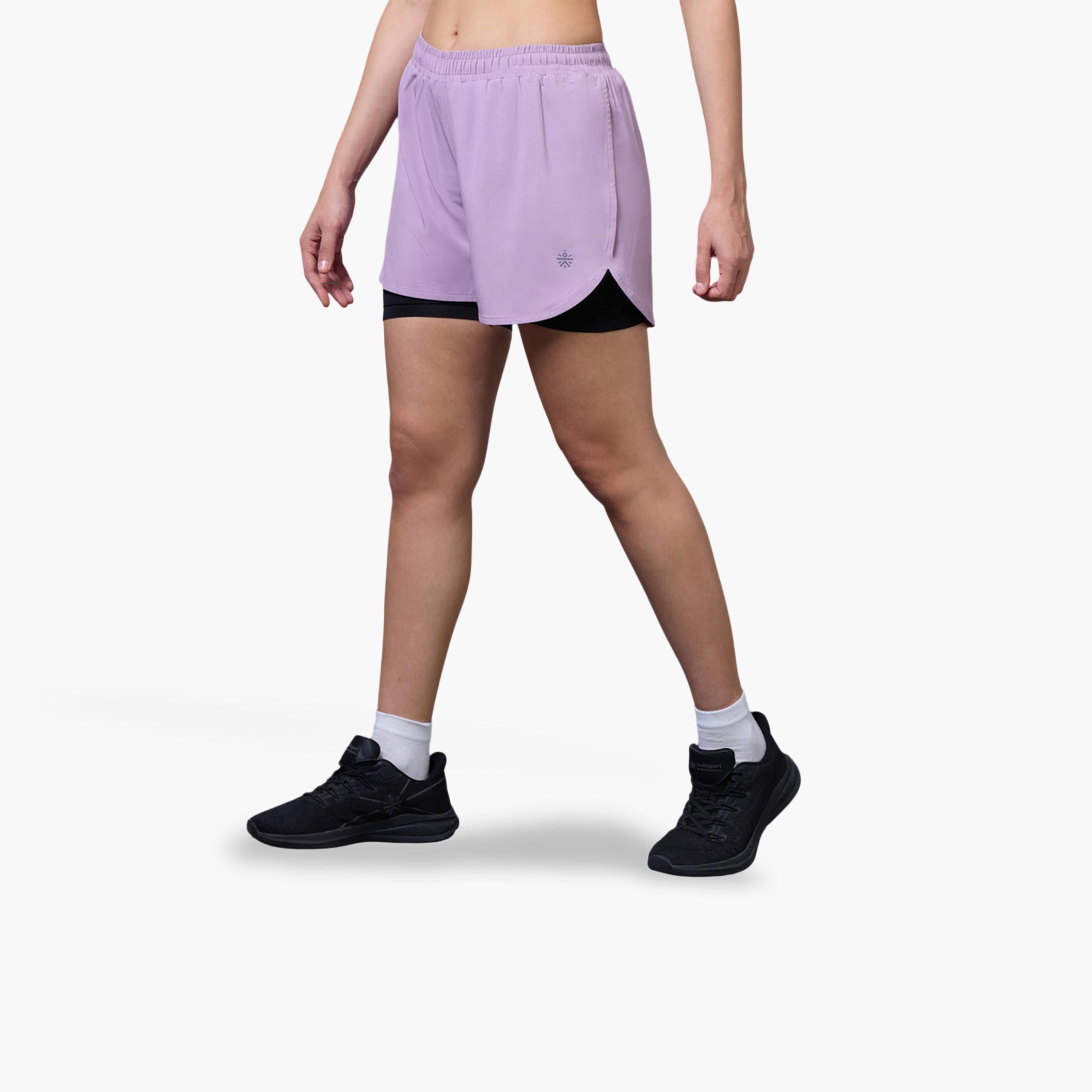 Cult X Styli Lavender Pro Running Shorts-women-clothing-sportswearandactivewear-activewearshorts-image-4