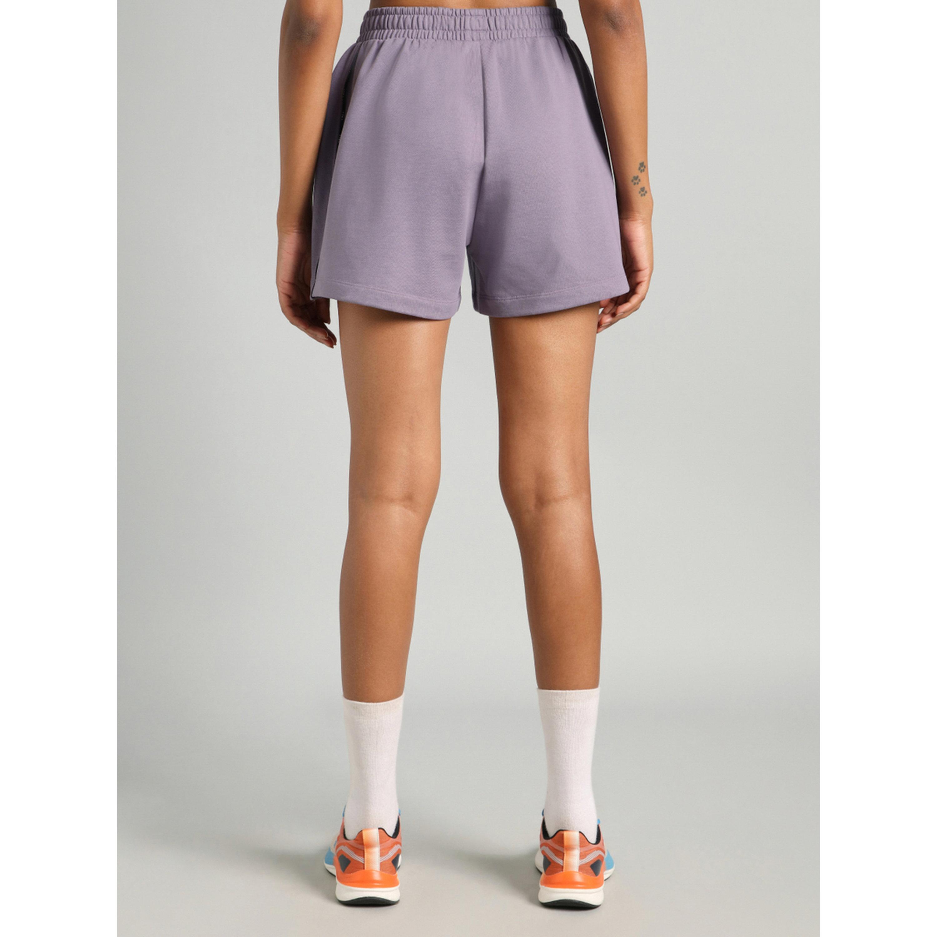 Cult X Styli Purple Panelled Shorts-women-clothing-sportswearandactivewear-activewearshorts-image-5