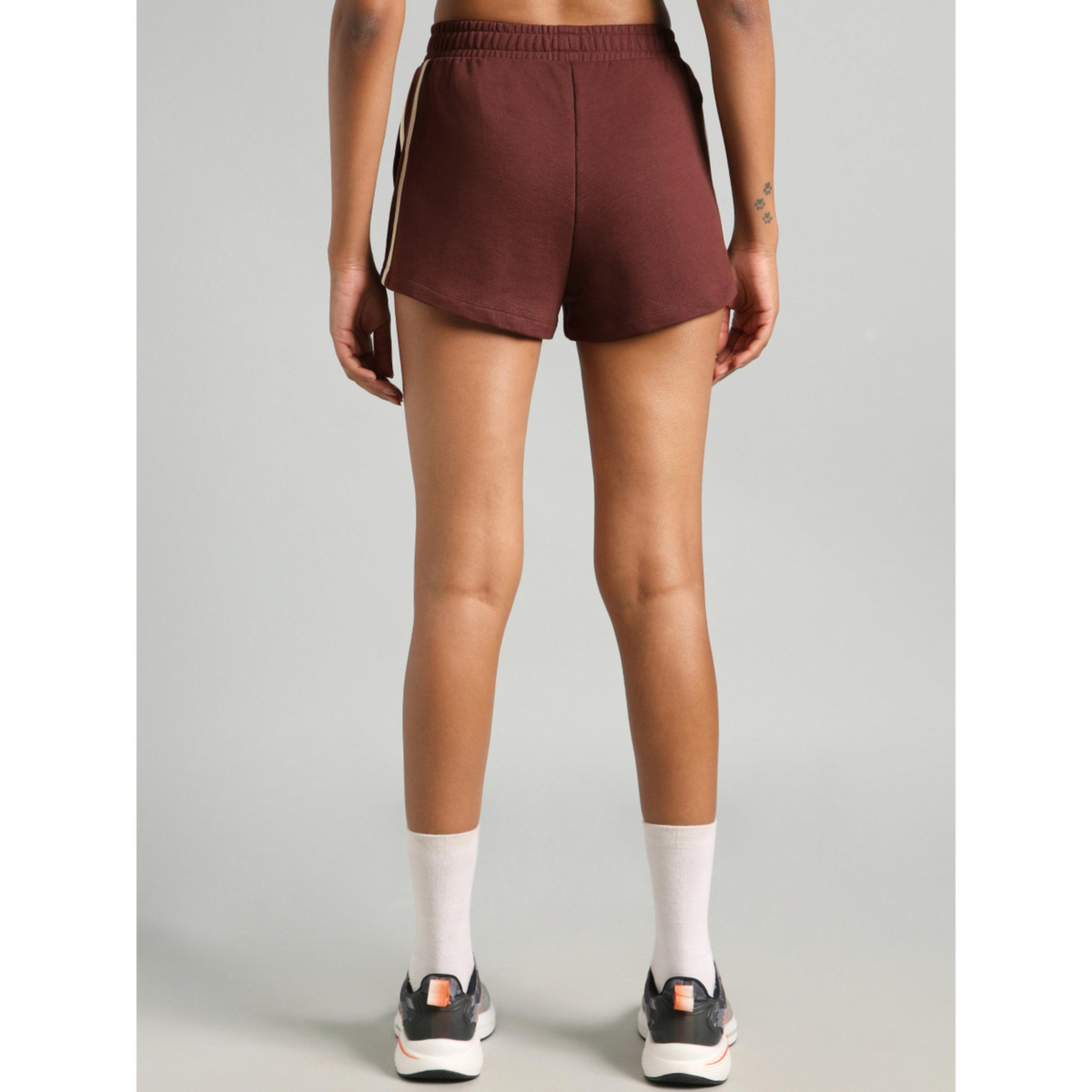 Cult X Styli Brown Contrast Power Tape Shorts-women-clothing-sportswearandactivewear-activewearshorts-image-5