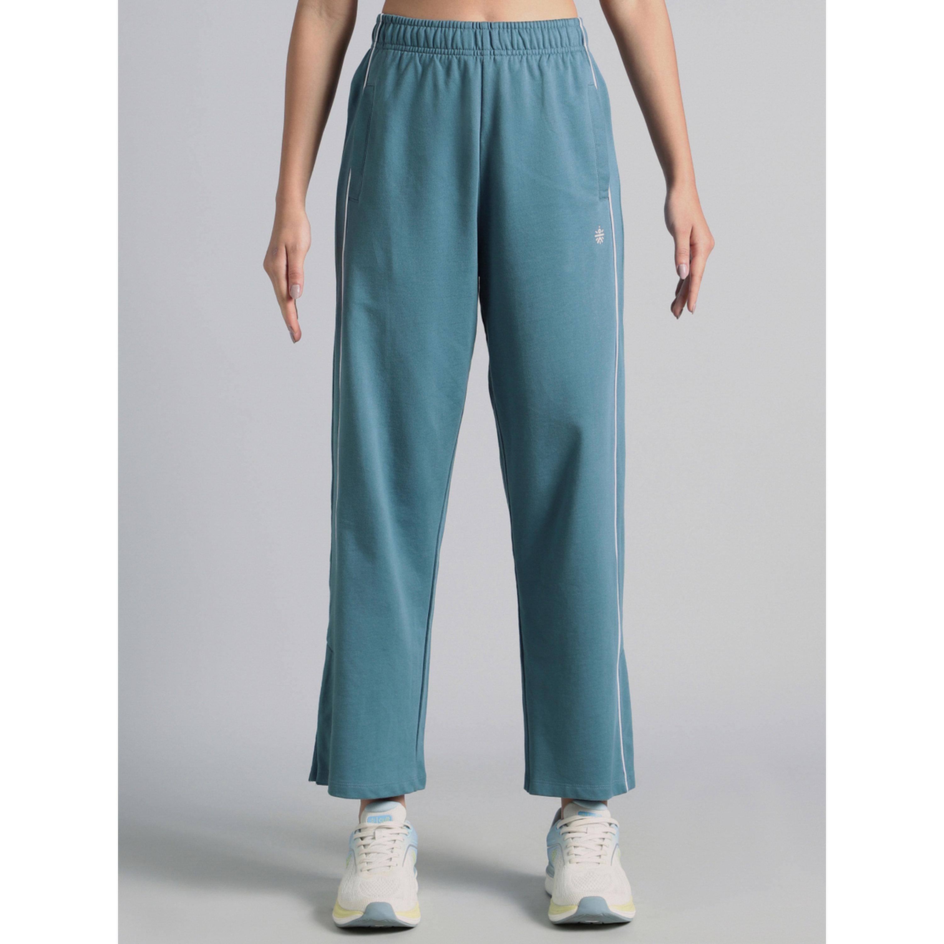 Cult X Styli Blue Community Straight Trackpants-women-clothing-bottoms-joggers-image-1
