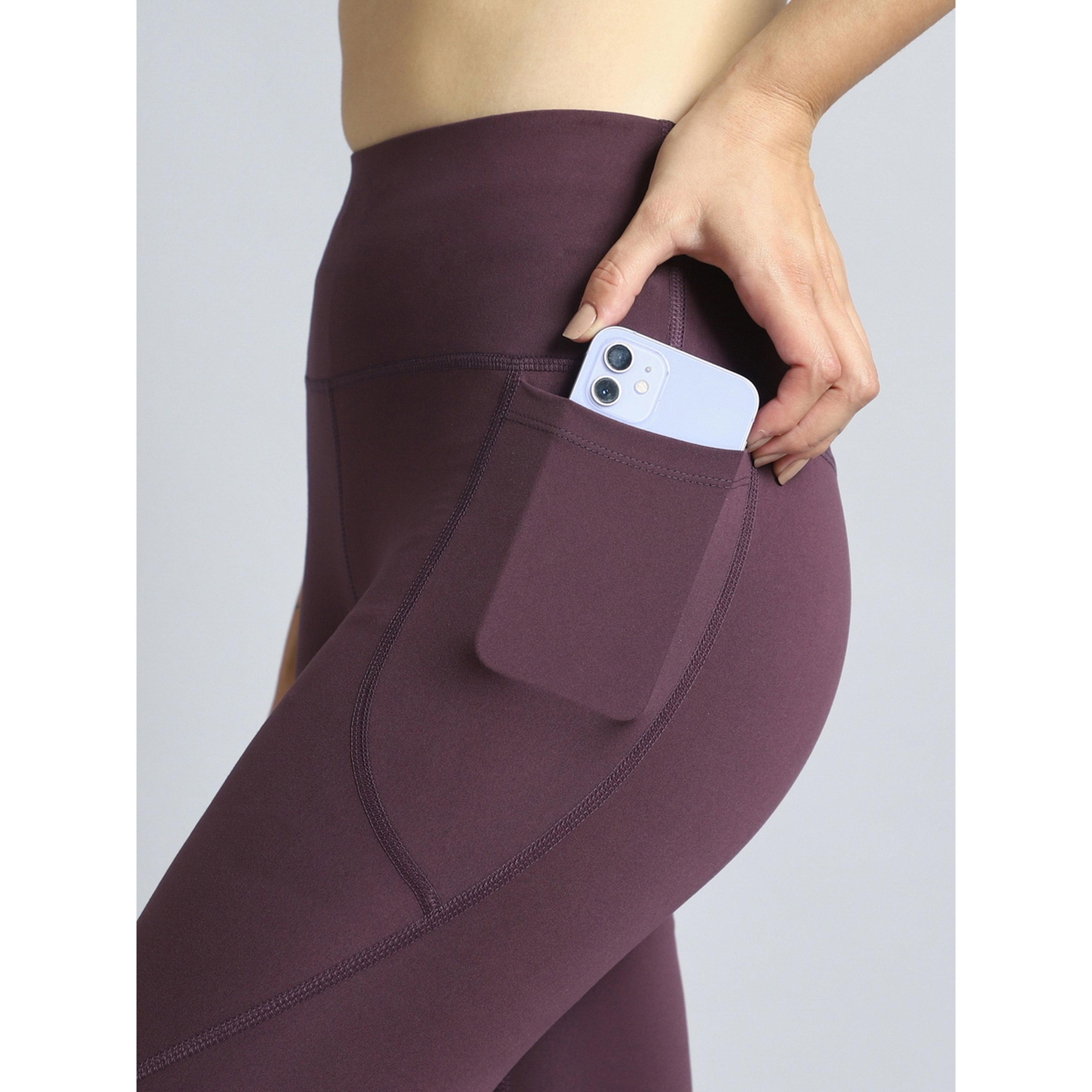 Cult X Styli Maroon Plum Dance Flow Tights-women-clothing-bottoms-joggers-image-6