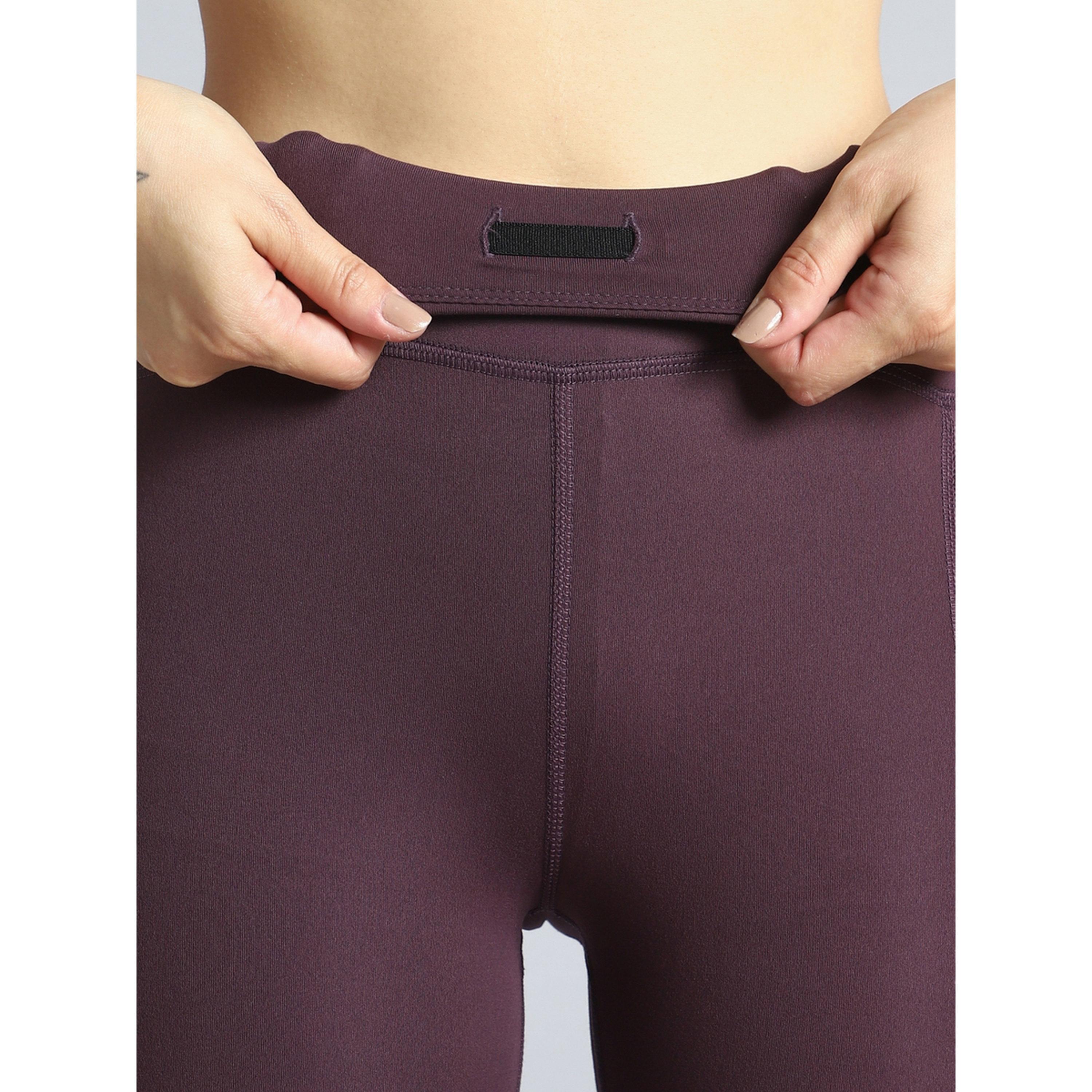 Cult X Styli Maroon Plum Dance Flow Tights-women-clothing-bottoms-joggers-image-7