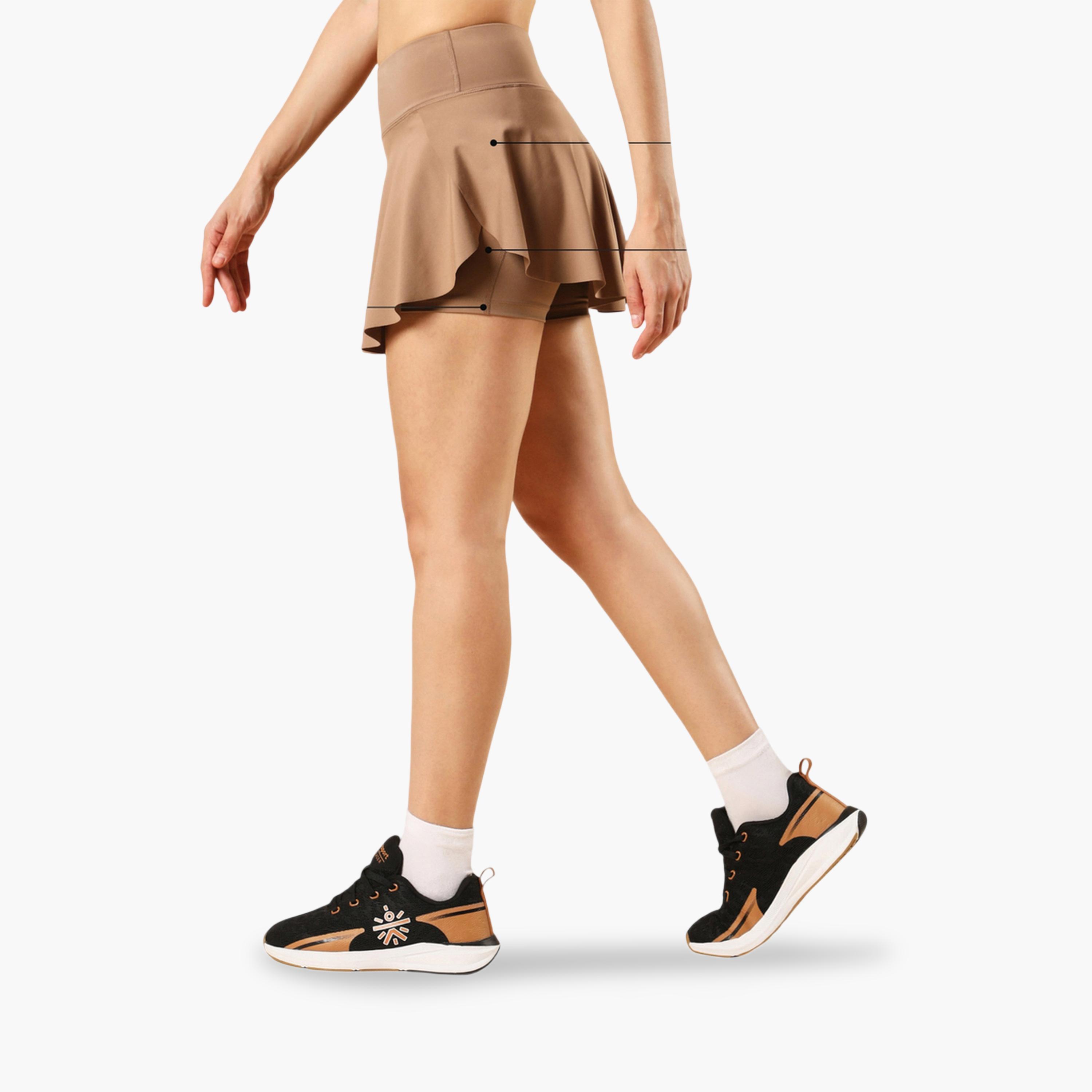 Cult X Styli Beige True Performance Sculpted Skorts-sports-women-clothing-athleticskirtsandshorts-image-5