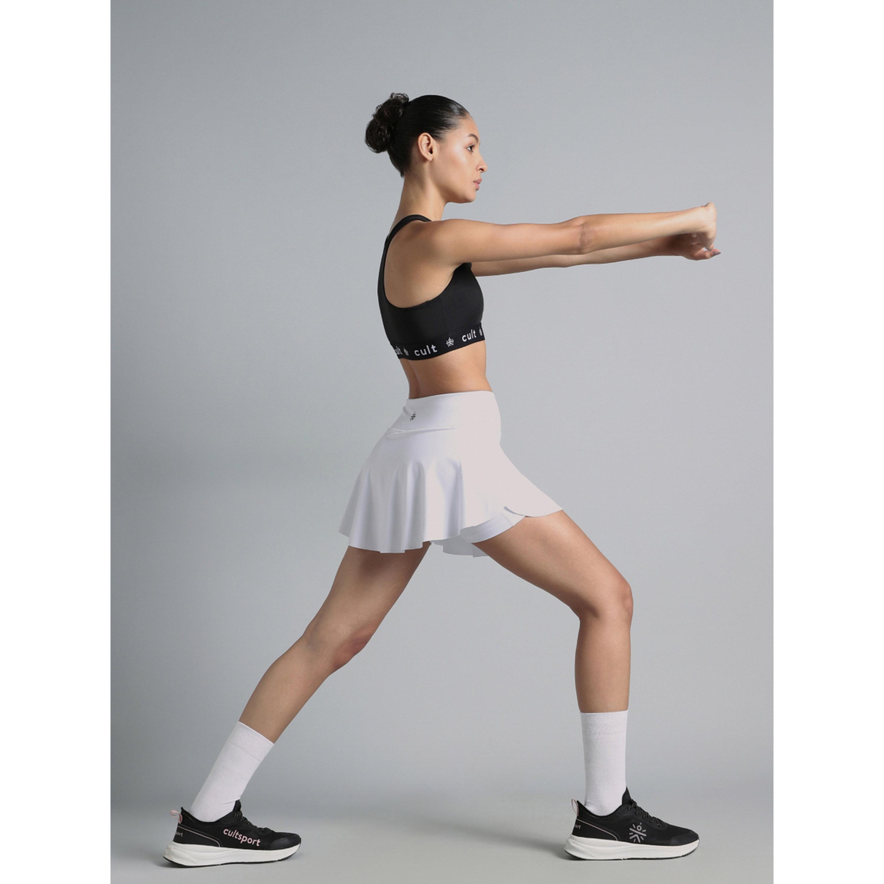 Cult X Styli White True Performance Sculpted Skorts-sports-women-clothing-athleticskirtsandshorts-image-2