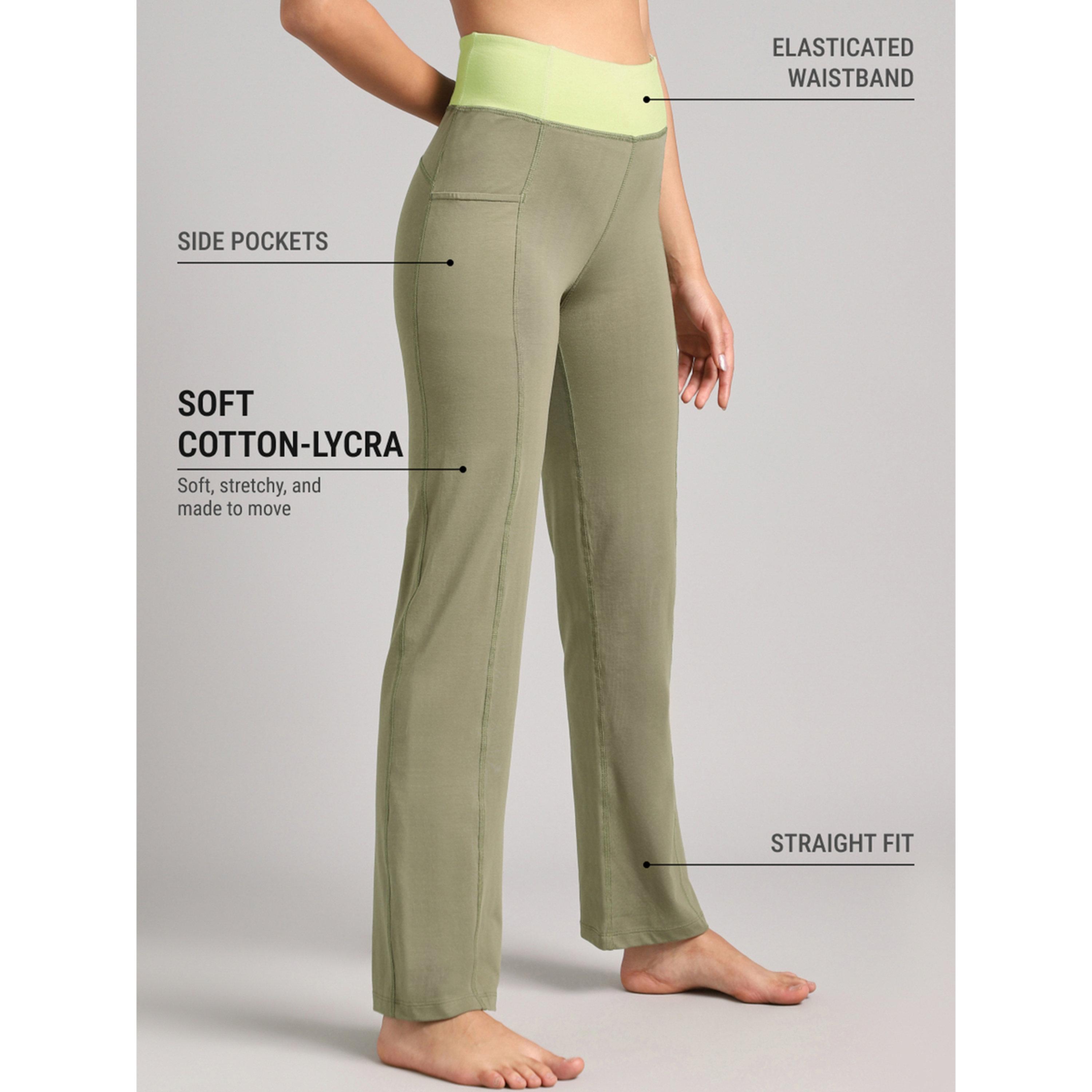 Cult X Styli Olive Yoga Straight Fit Trackpants-women-clothing-bottoms-joggers-image-4