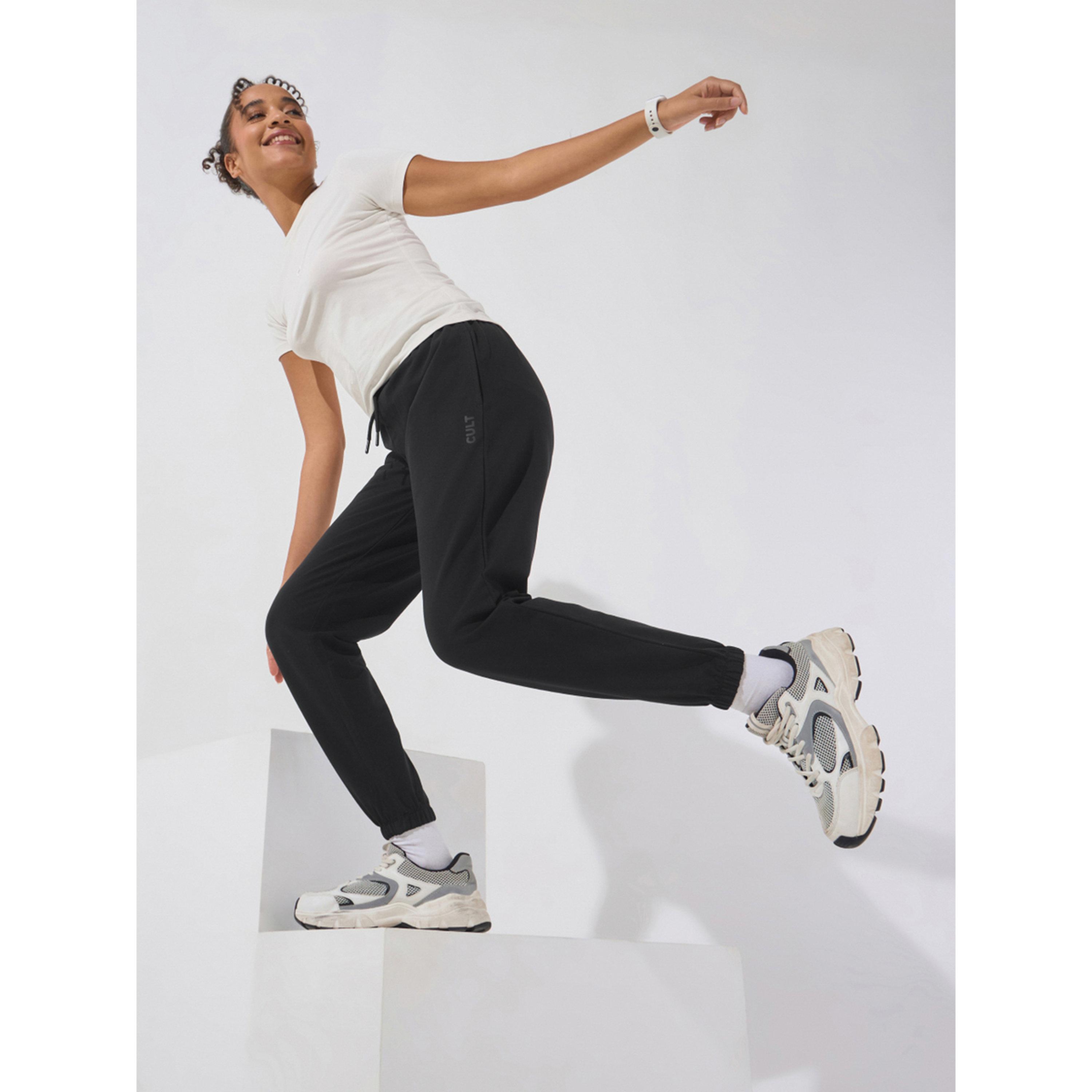 Cult X Styli Black Soft Form Classic Joggers-women-clothing-sportswearandactivewear-joggers-image-2
