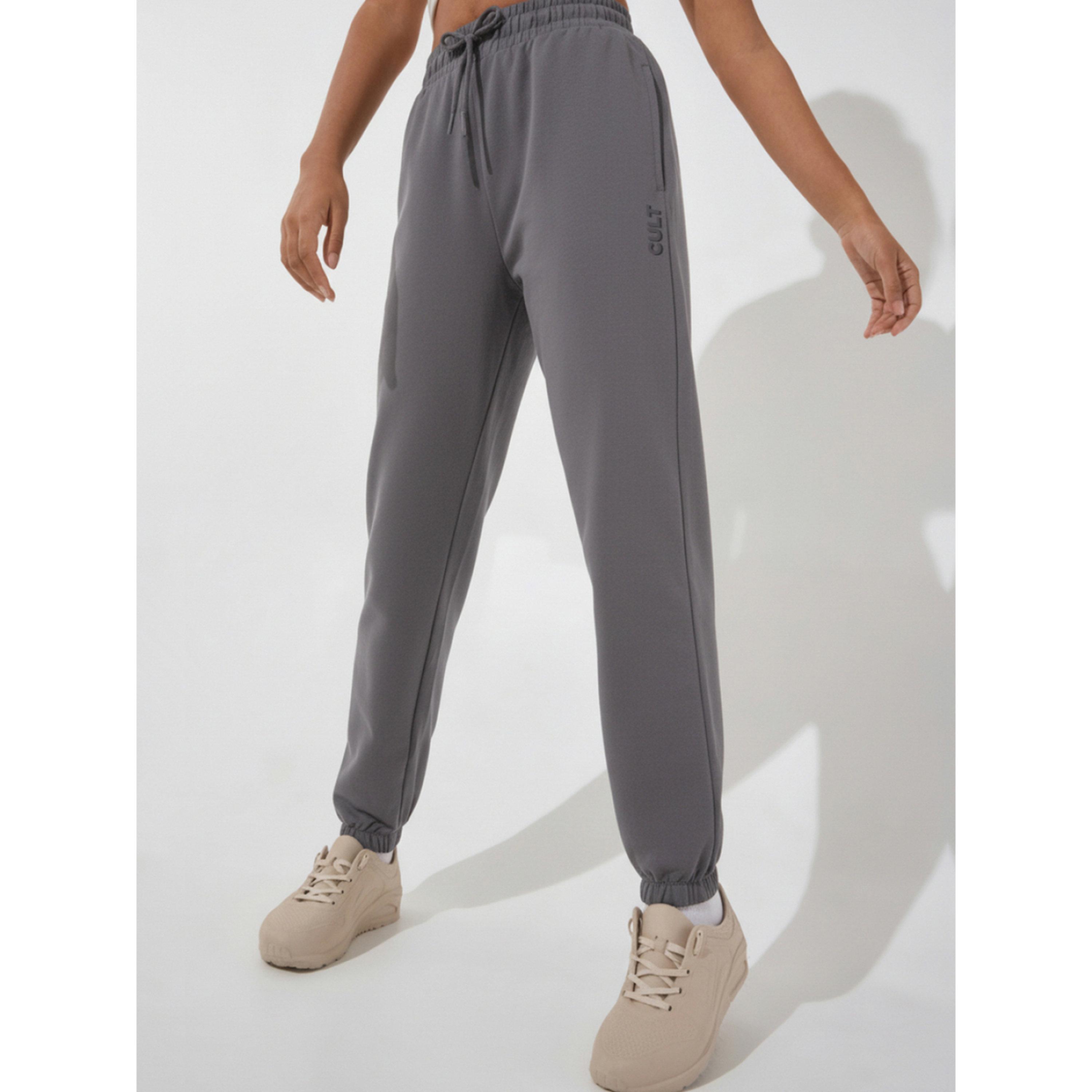 Cult X Styli Dark Grey Soft Form Classic Joggers-women-clothing-sportswearandactivewear-joggers-image-4