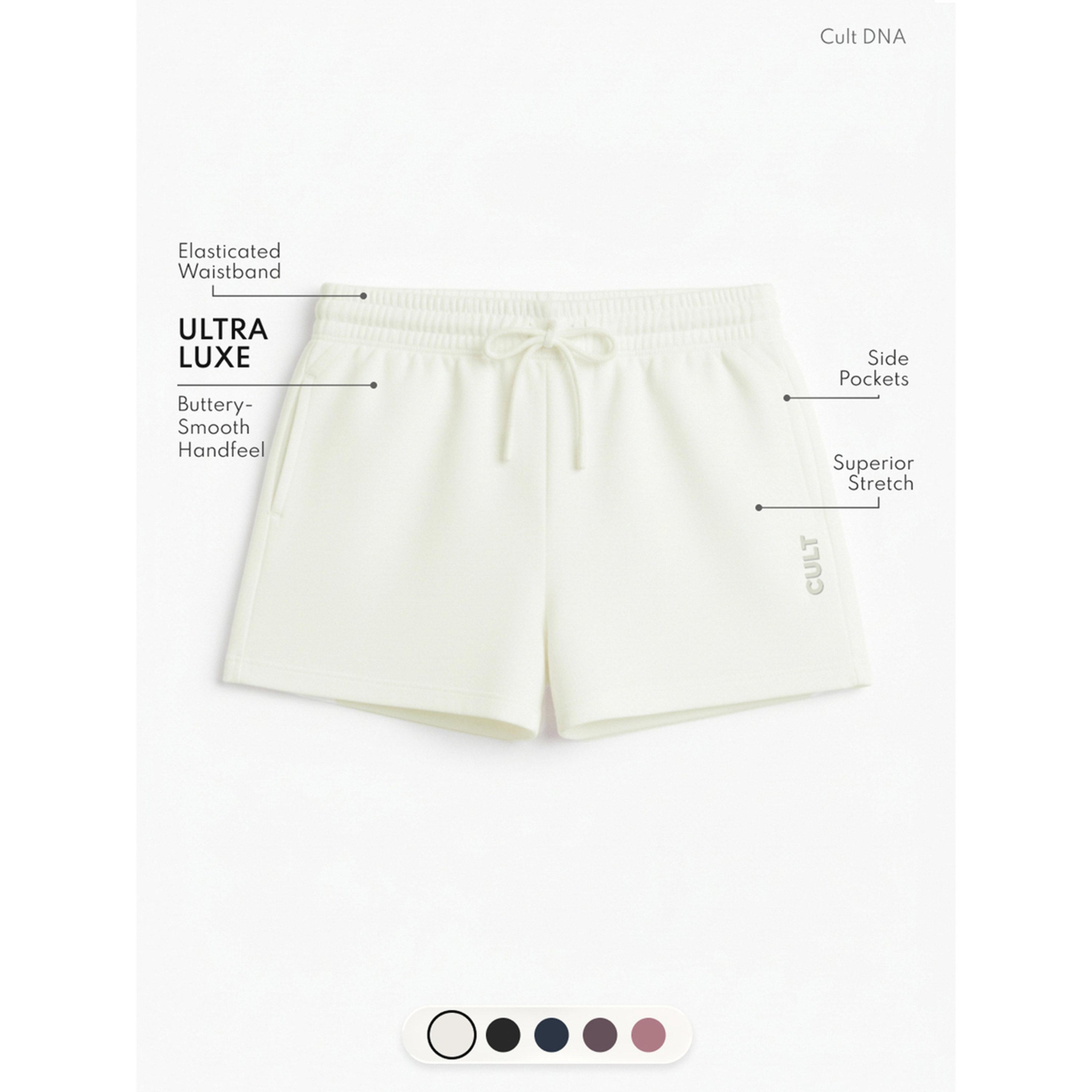 Cult X Styli White Ultra Luxe Classic Shorts-women-clothing-sportswearandactivewear-activewearshorts-image-3