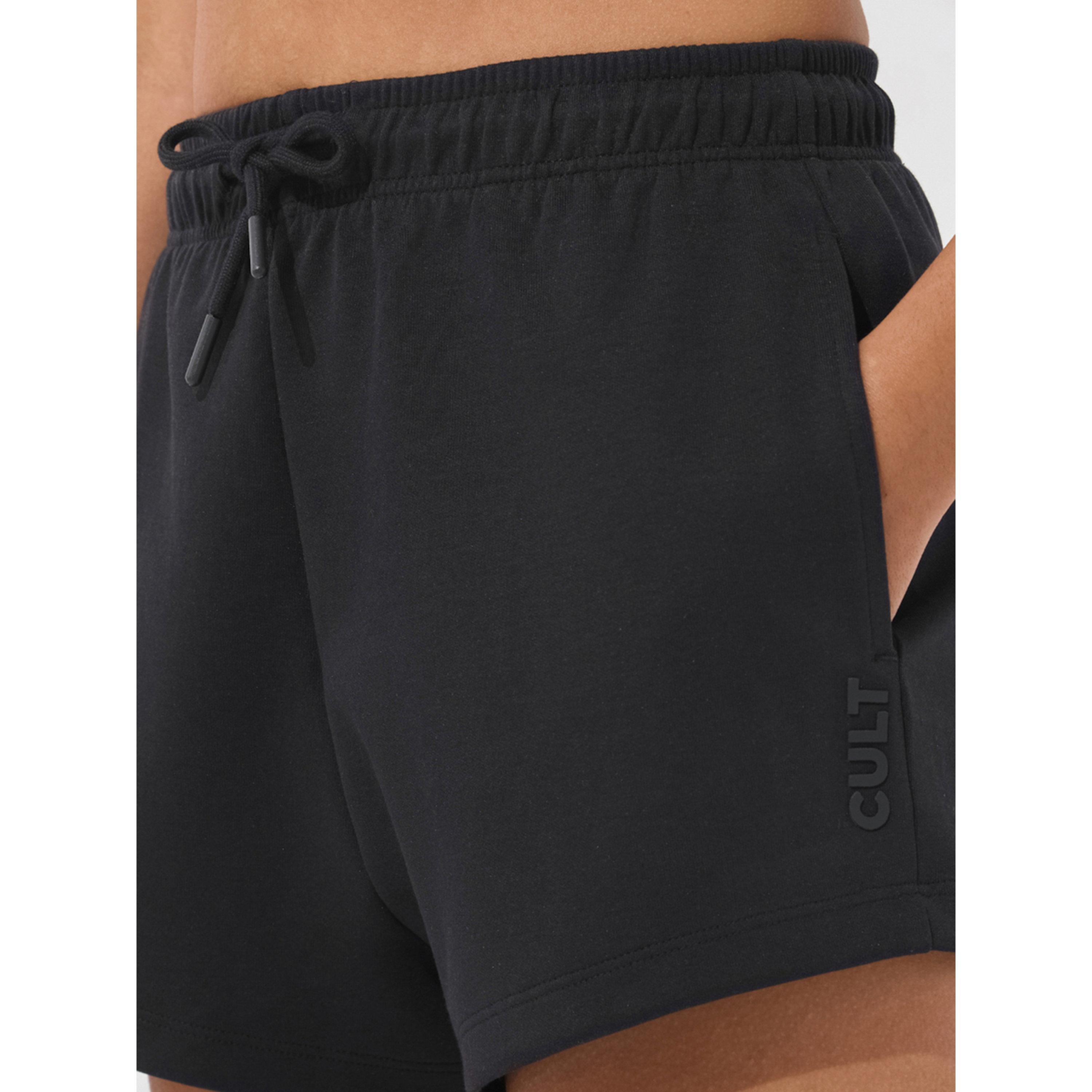 Cult X Styli Black Ultra Luxe Classic Shorts-women-clothing-sportswearandactivewear-activewearshorts-image-6