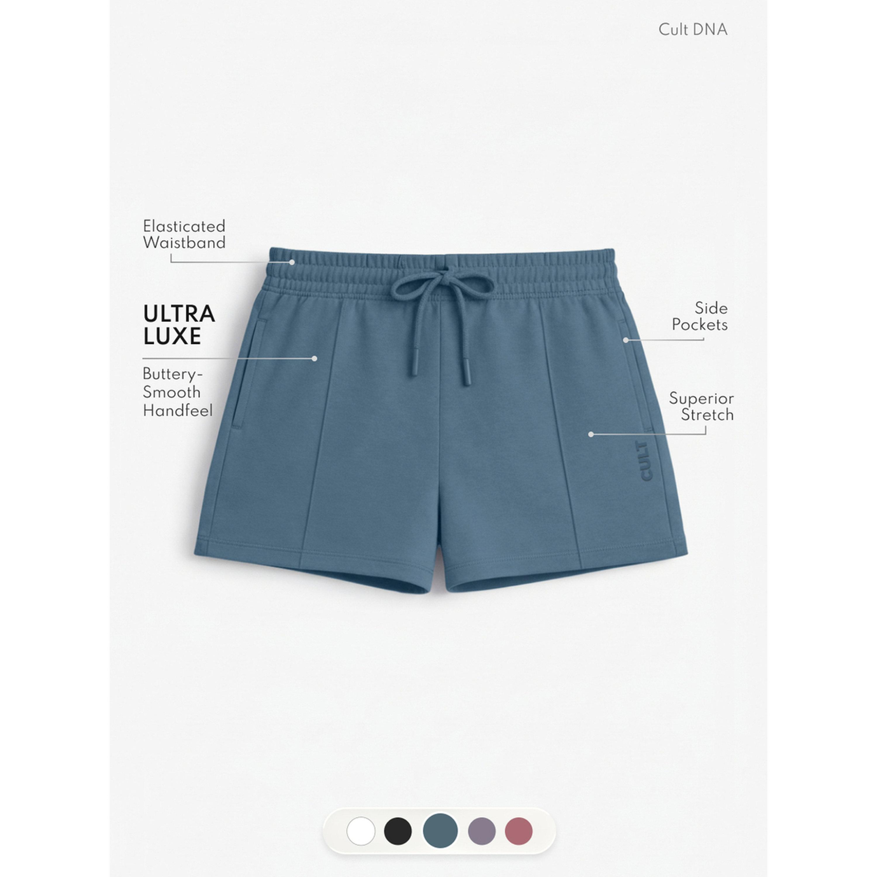 Cult X Styli Blue Ultra Luxe Tailored Shorts-women-clothing-sportswearandactivewear-activewearshorts-image-3