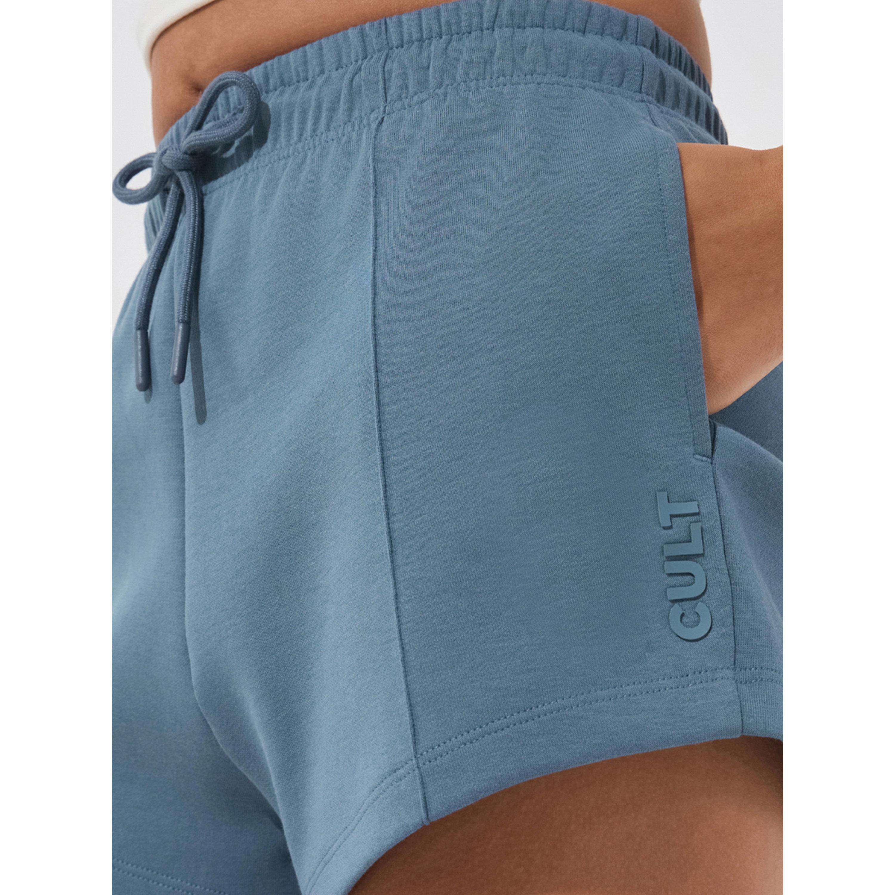 Cult X Styli Blue Ultra Luxe Tailored Shorts-women-clothing-sportswearandactivewear-activewearshorts-image-6