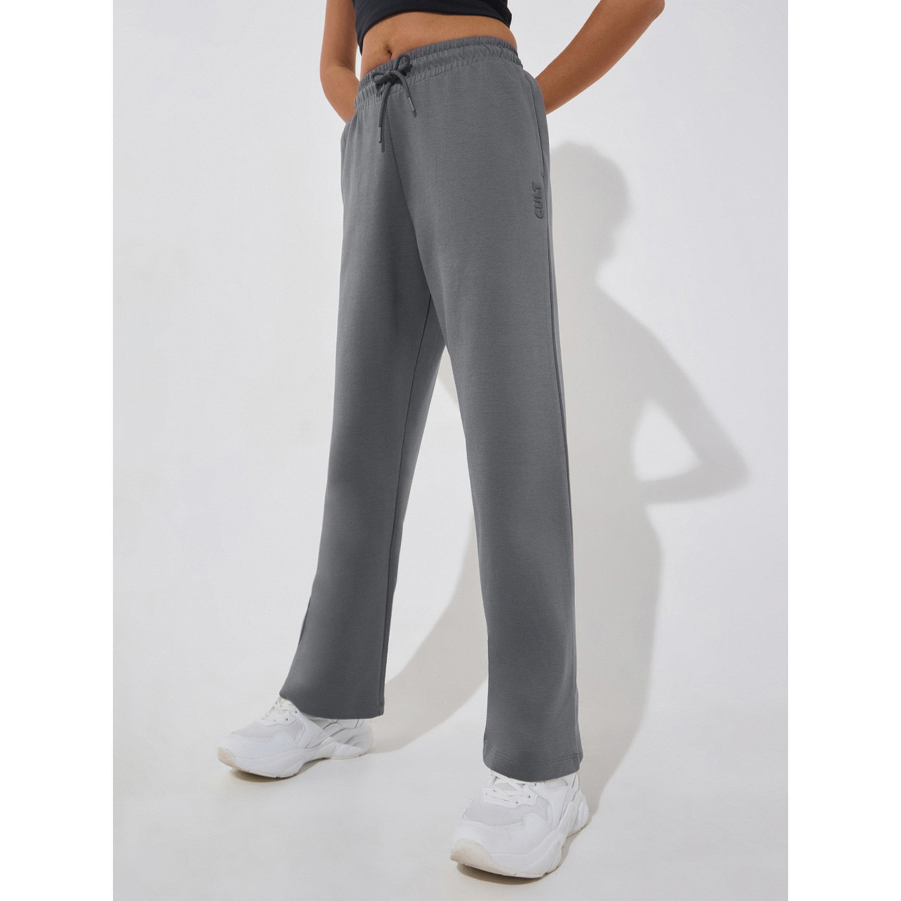 Cult X Styli  Dark Grey Ultra Luxe Classic Trackpants-women-clothing-bottoms-joggers-image-1