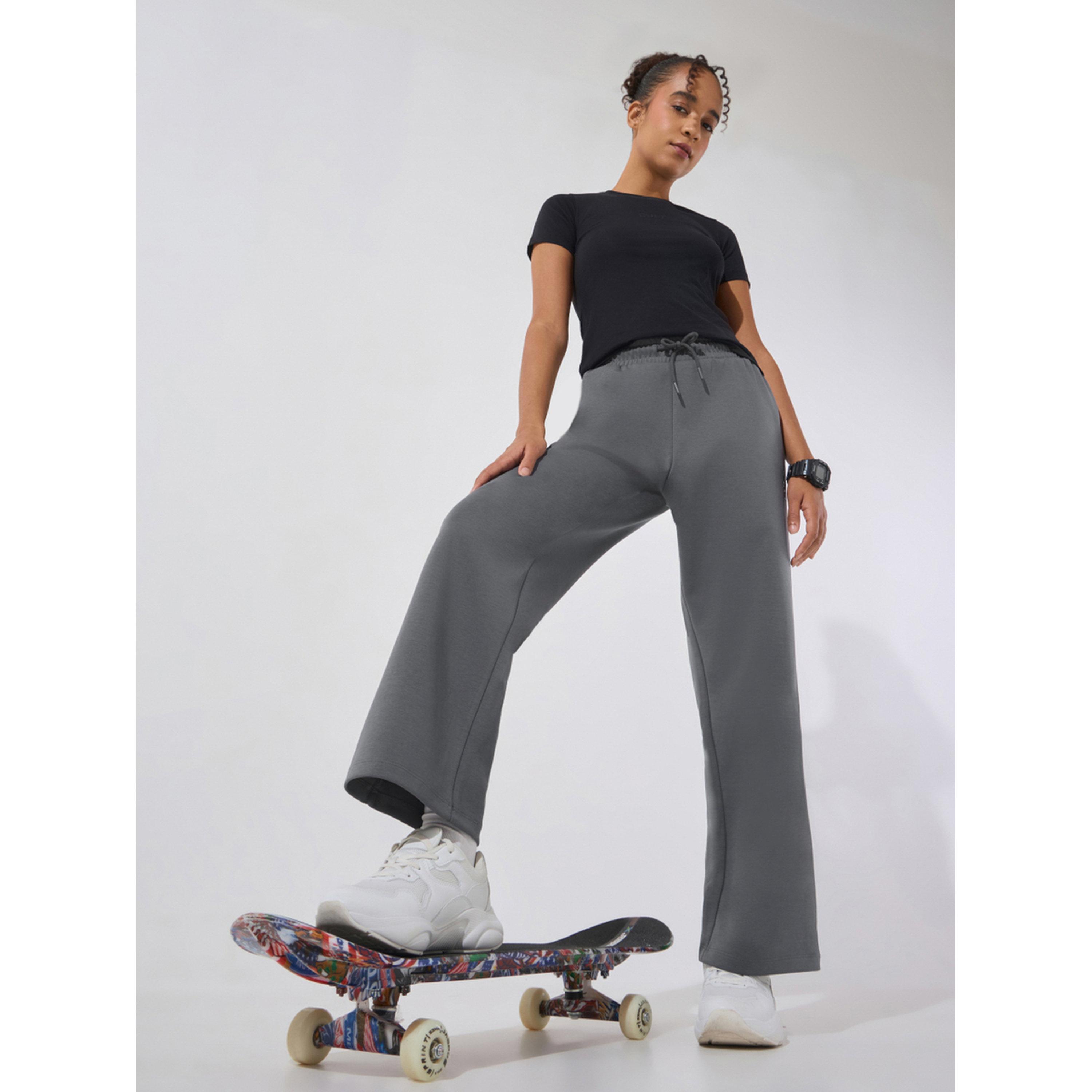 Cult X Styli  Dark Grey Ultra Luxe Classic Trackpants-women-clothing-bottoms-joggers-image-2