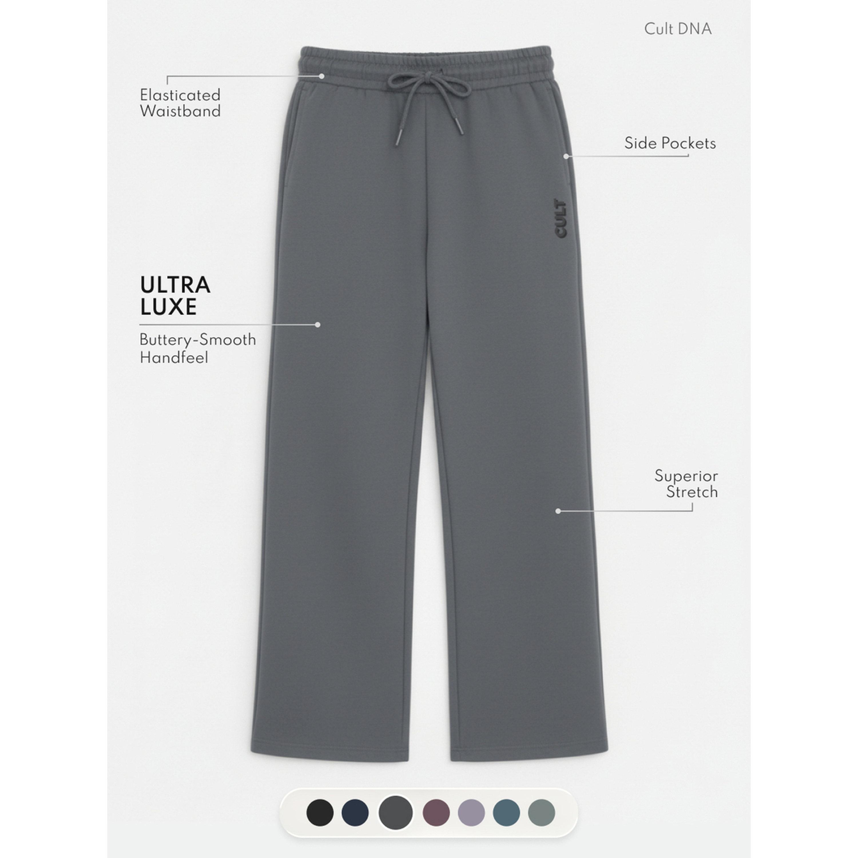 Cult X Styli  Dark Grey Ultra Luxe Classic Trackpants-women-clothing-bottoms-joggers-image-3