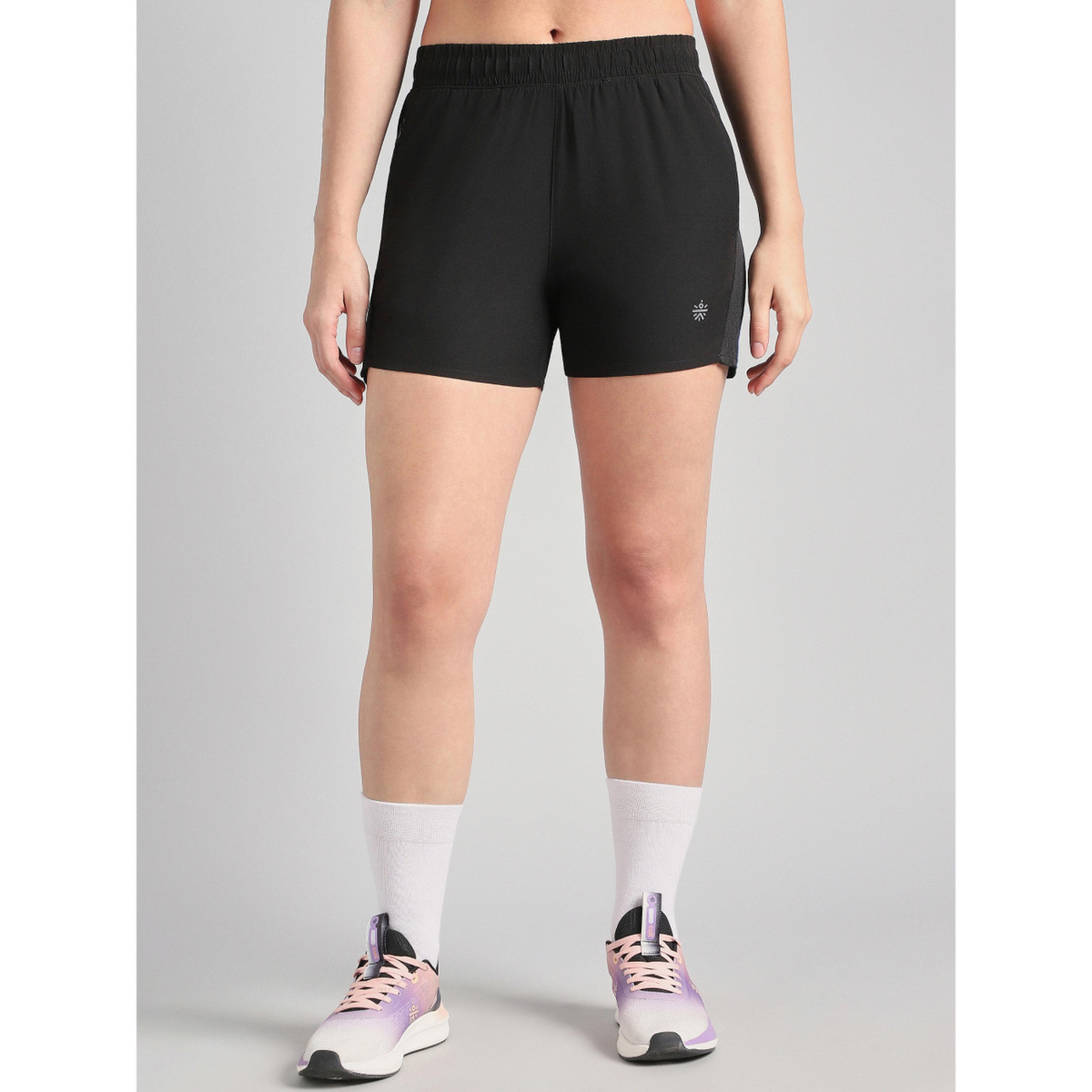Cult X Styli Black In Motion Run Shorts-women-clothing-sportswearandactivewear-activewearshorts-image-1