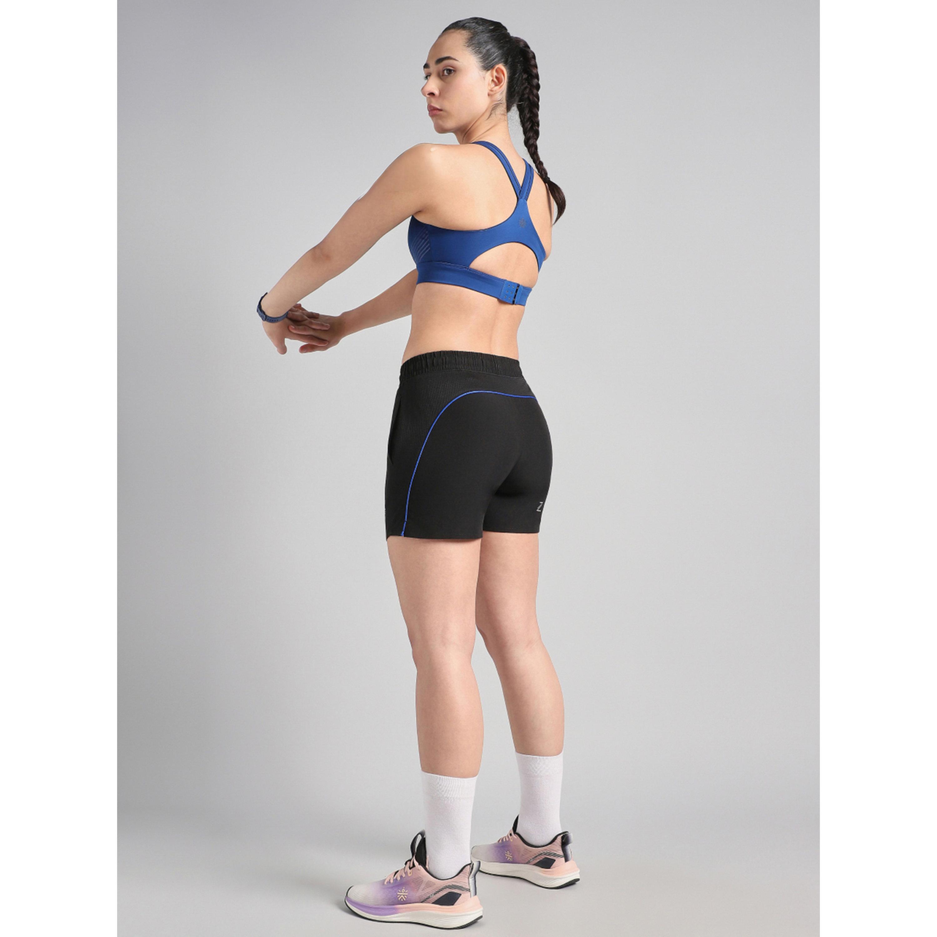 Cult X Styli Black In Motion Run Shorts-women-clothing-sportswearandactivewear-activewearshorts-image-2
