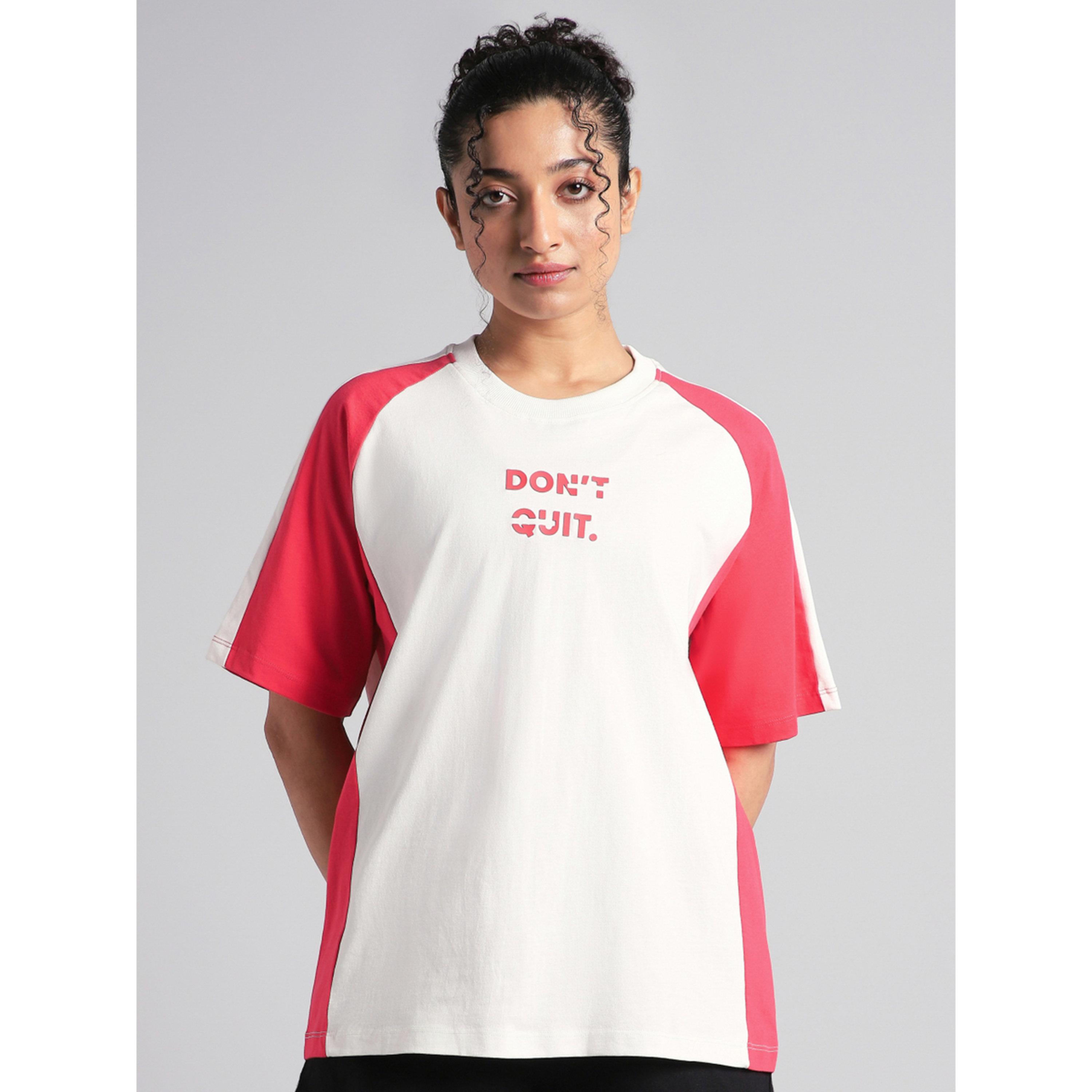 Cult X Styli Off White Color Block Oversized Fit T-Shirt-sports-women-clothing-tshirtsandvests-image-1