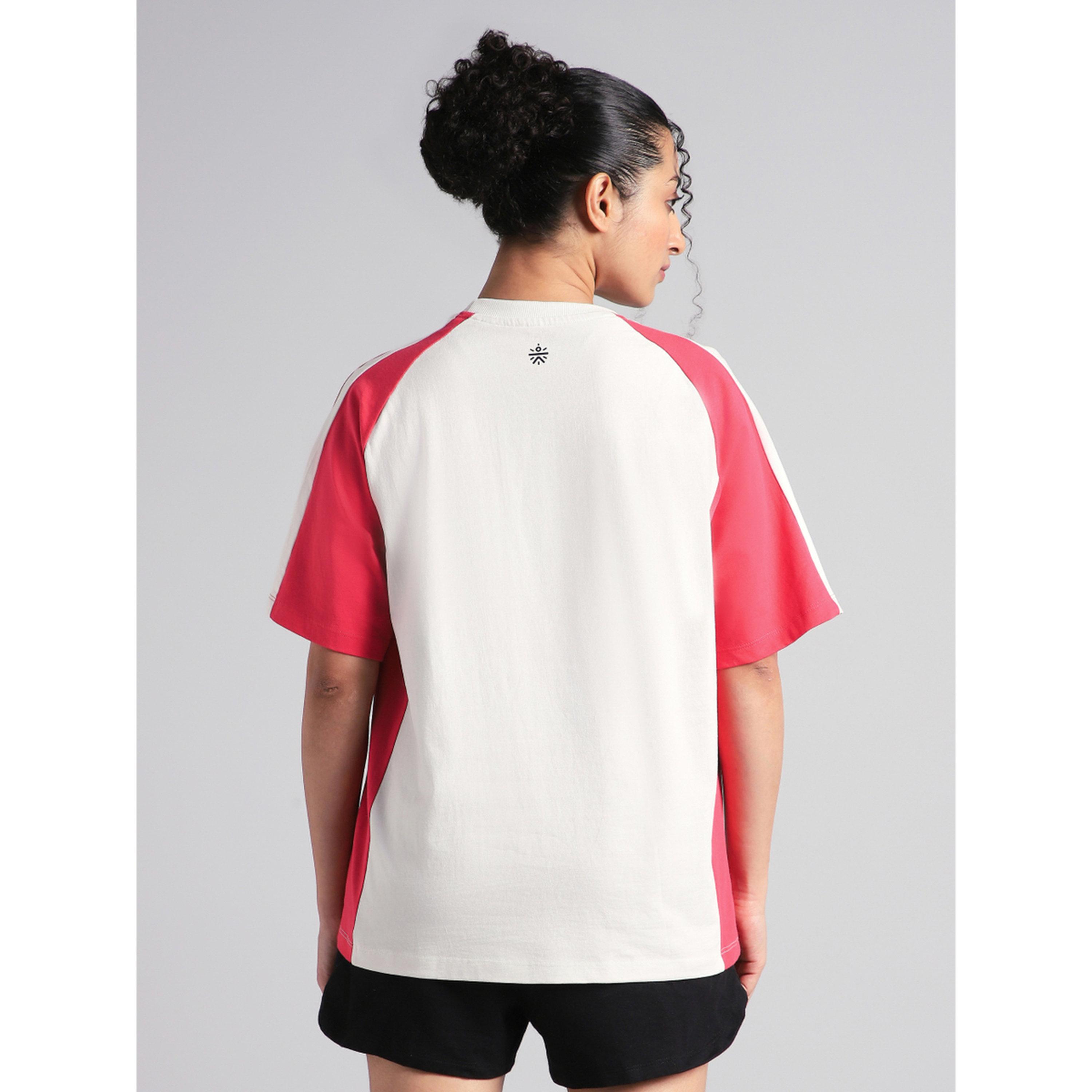 Cult X Styli Off White Color Block Oversized Fit T-Shirt-sports-women-clothing-tshirtsandvests-image-5