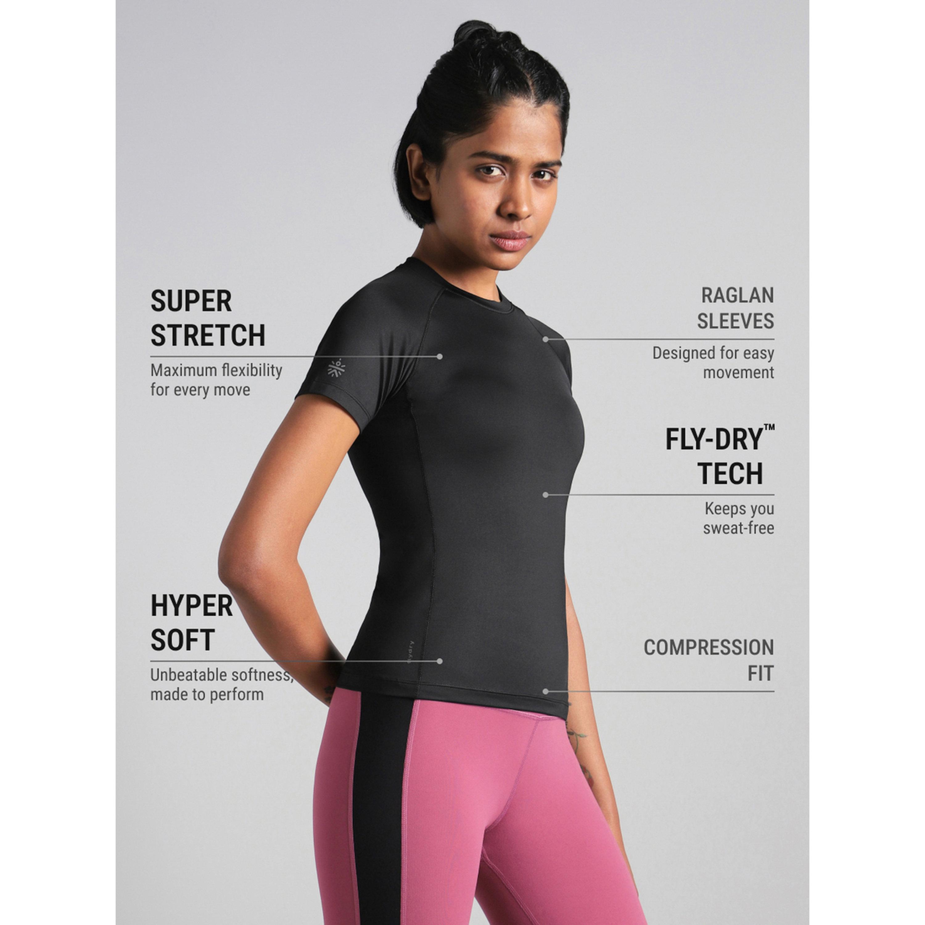 Cult X Styli Black Power Compression T-Shirt-sports-women-clothing-tshirtsandvests-image-4