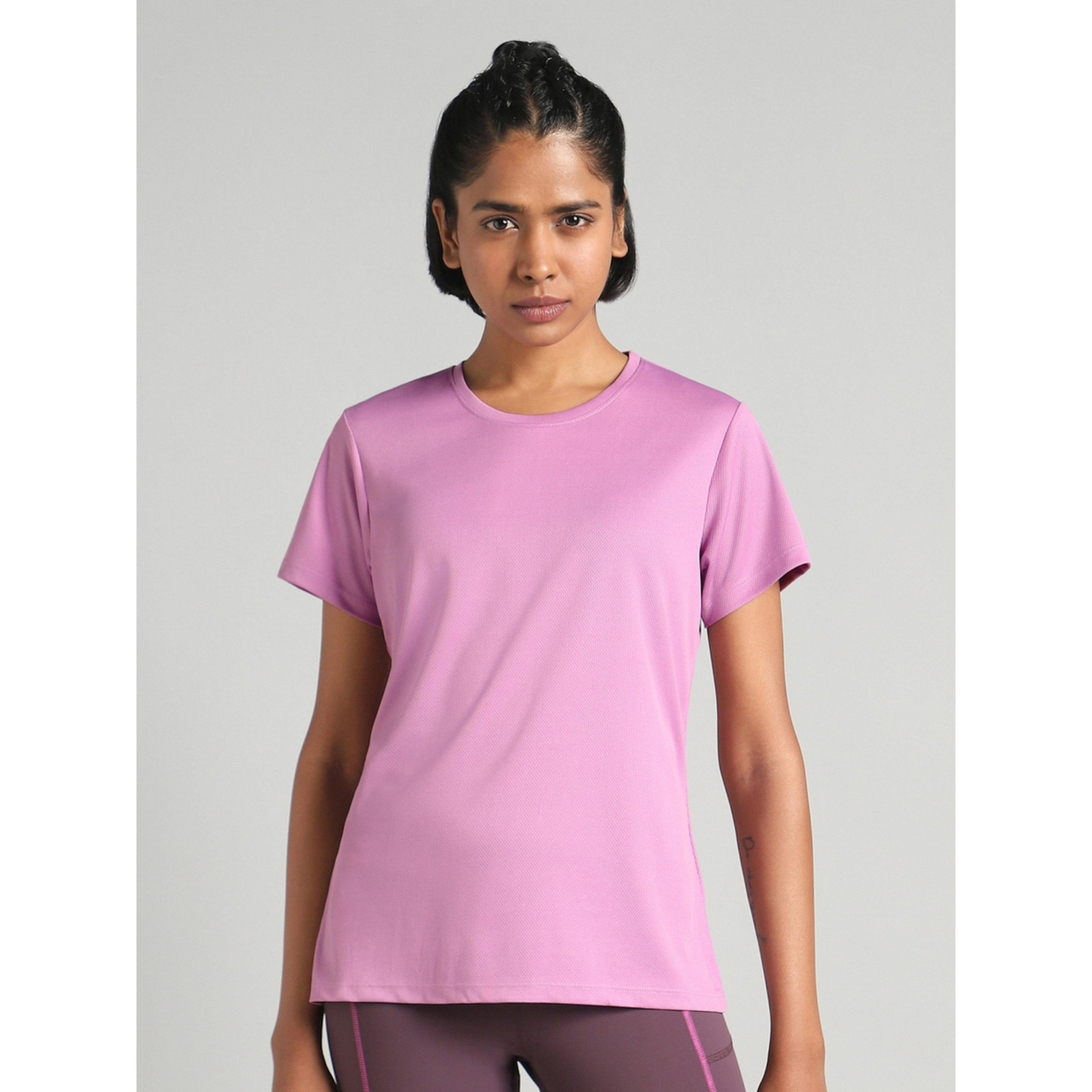 Cult X Styli Purple Performance T-Shirt with Minimal Graphic-sports-women-clothing-tshirtsandvests-image-1