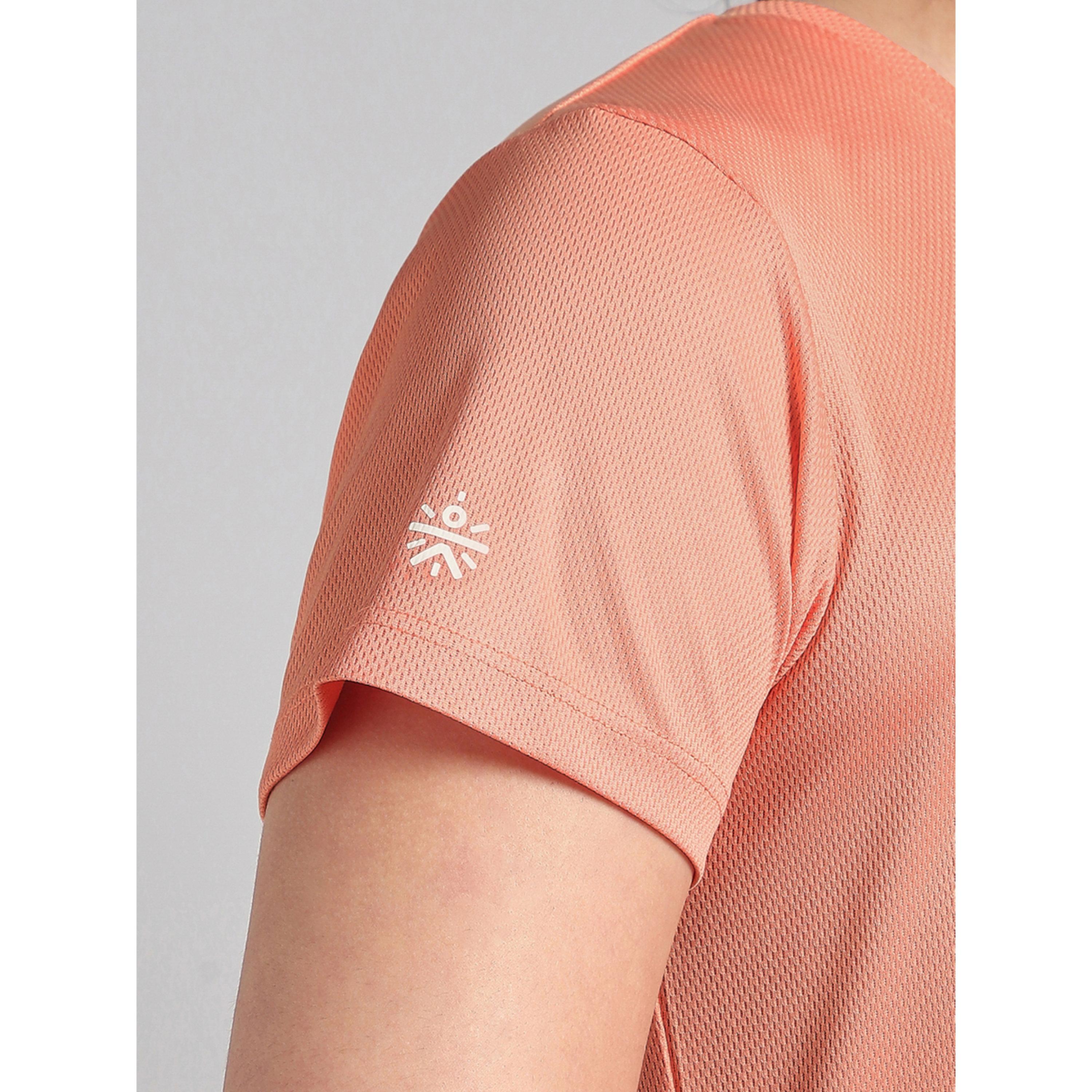 Cult X Styli Peach Performance T-Shirt with Minimal Graphic-sports-women-clothing-tshirtsandvests-image-6