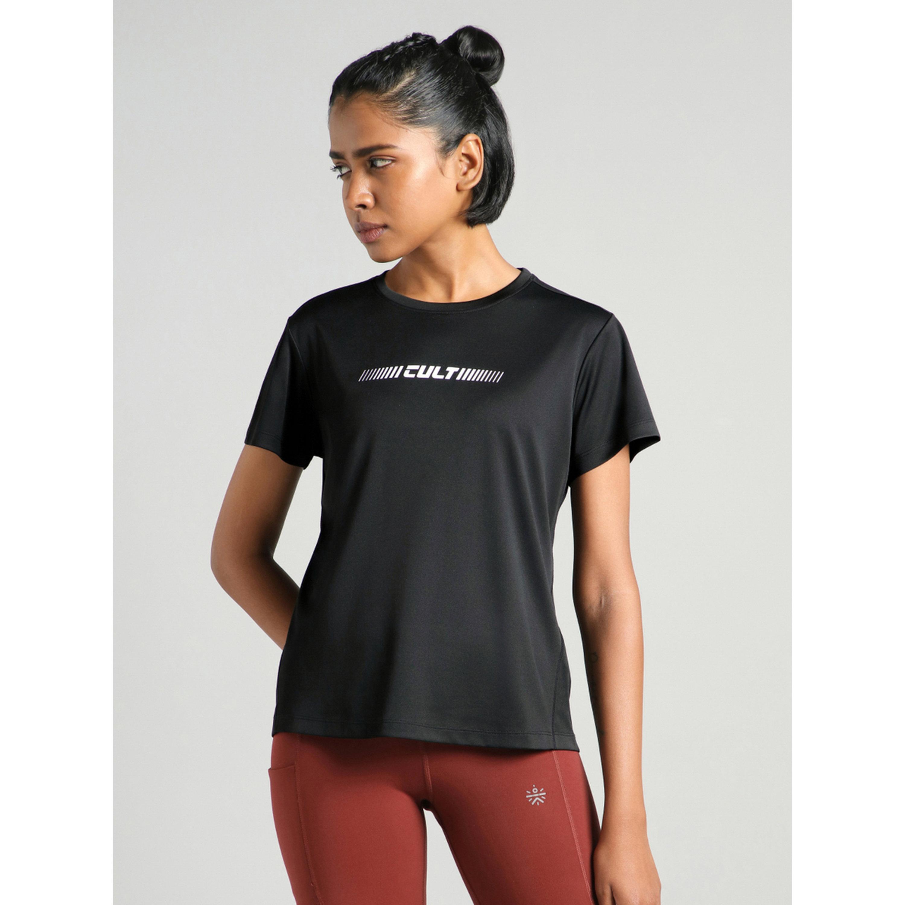 Cult X Styli Black Everyday Performance T-Shirt-sports-women-clothing-tshirtsandvests-image-1