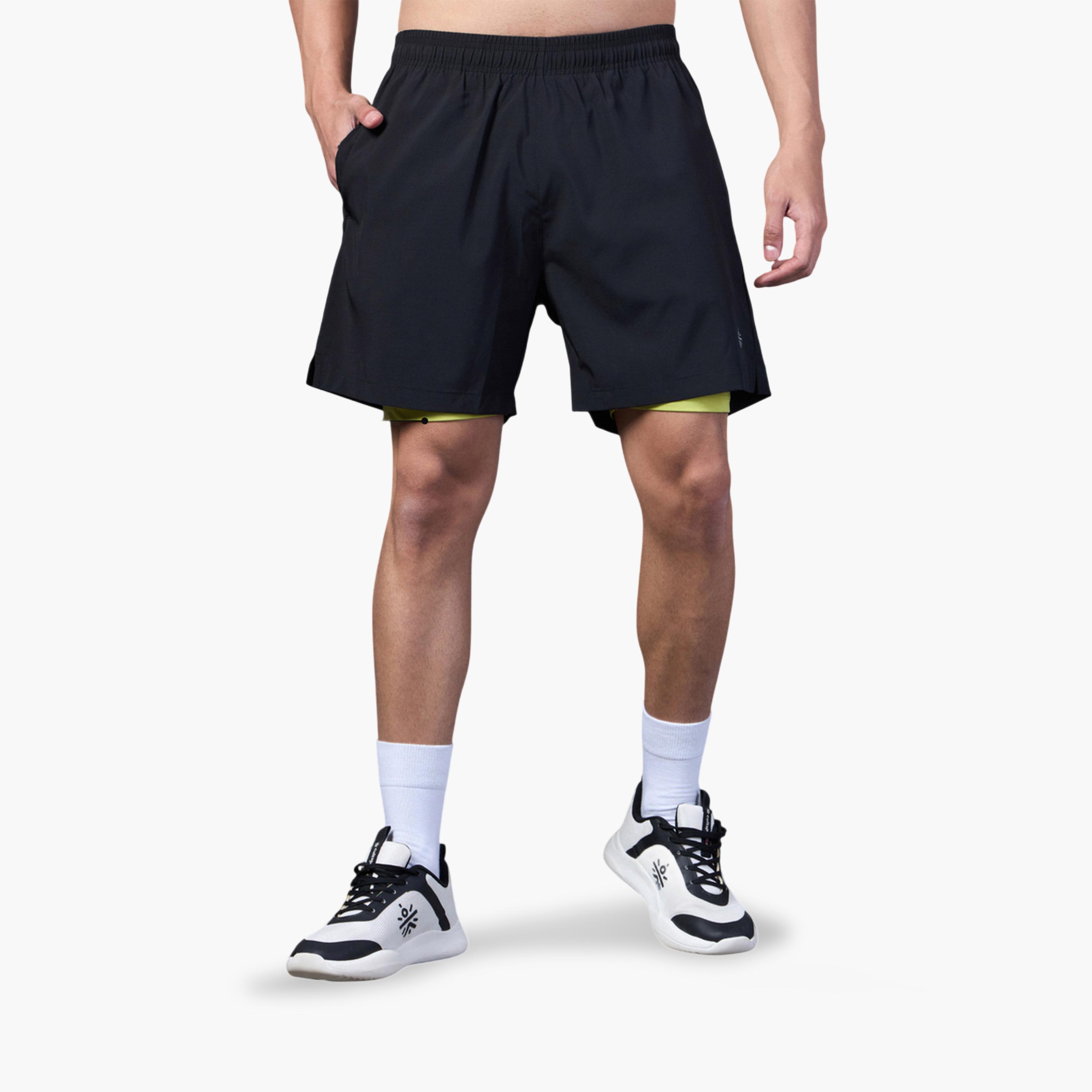 Cult X Styli Men Black Run Elevate Shorts-men-clothing-sportswearandactivewear-bottoms-image-1