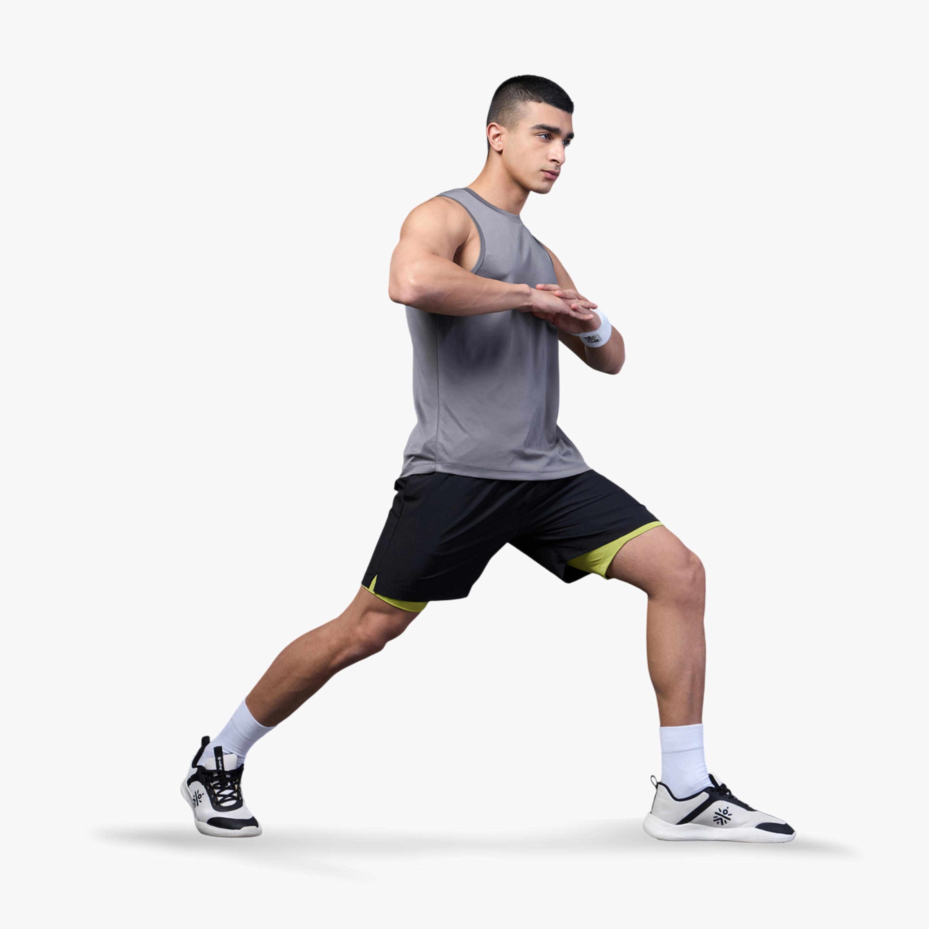 Cult X Styli Men Black Run Elevate Shorts-men-clothing-sportswearandactivewear-bottoms-image-2