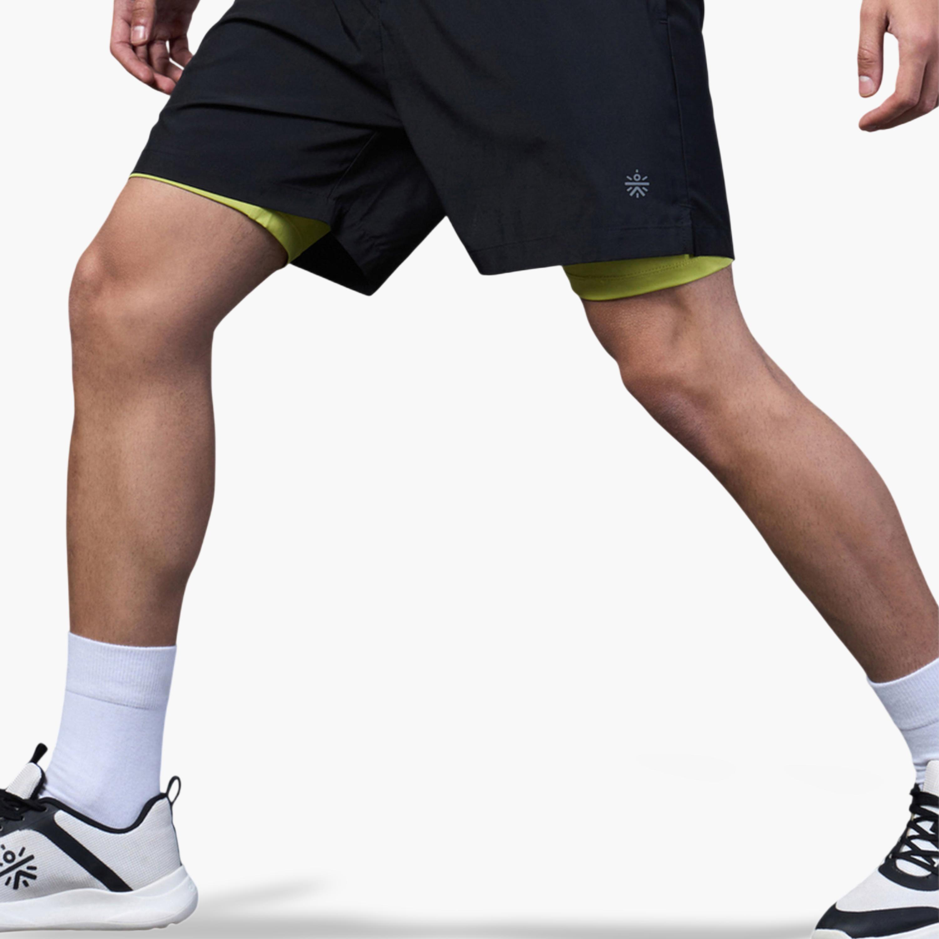 Cult X Styli Men Black Run Elevate Shorts-men-clothing-sportswearandactivewear-bottoms-image-3