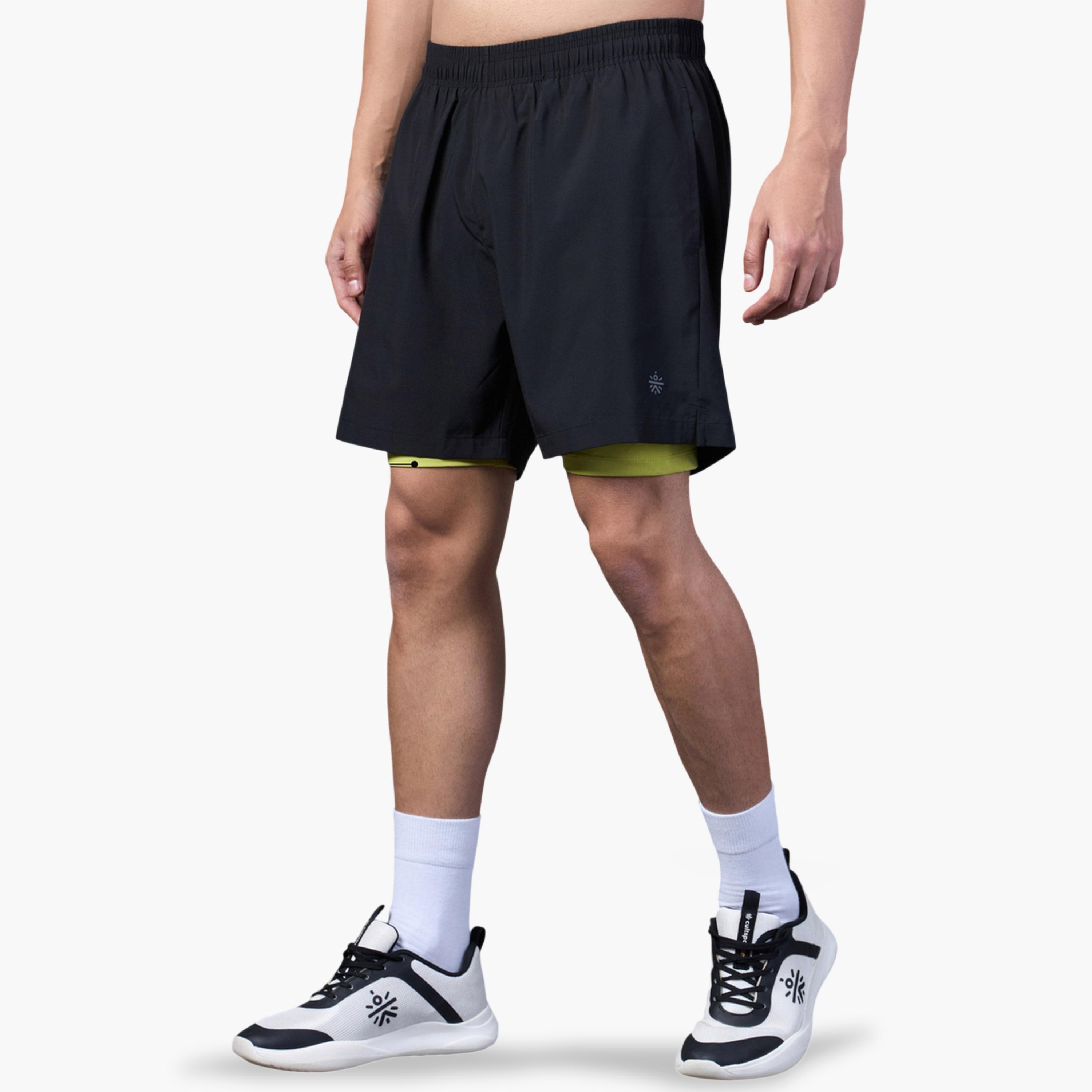 Cult X Styli Men Black Run Elevate Shorts-men-clothing-sportswearandactivewear-bottoms-image-4