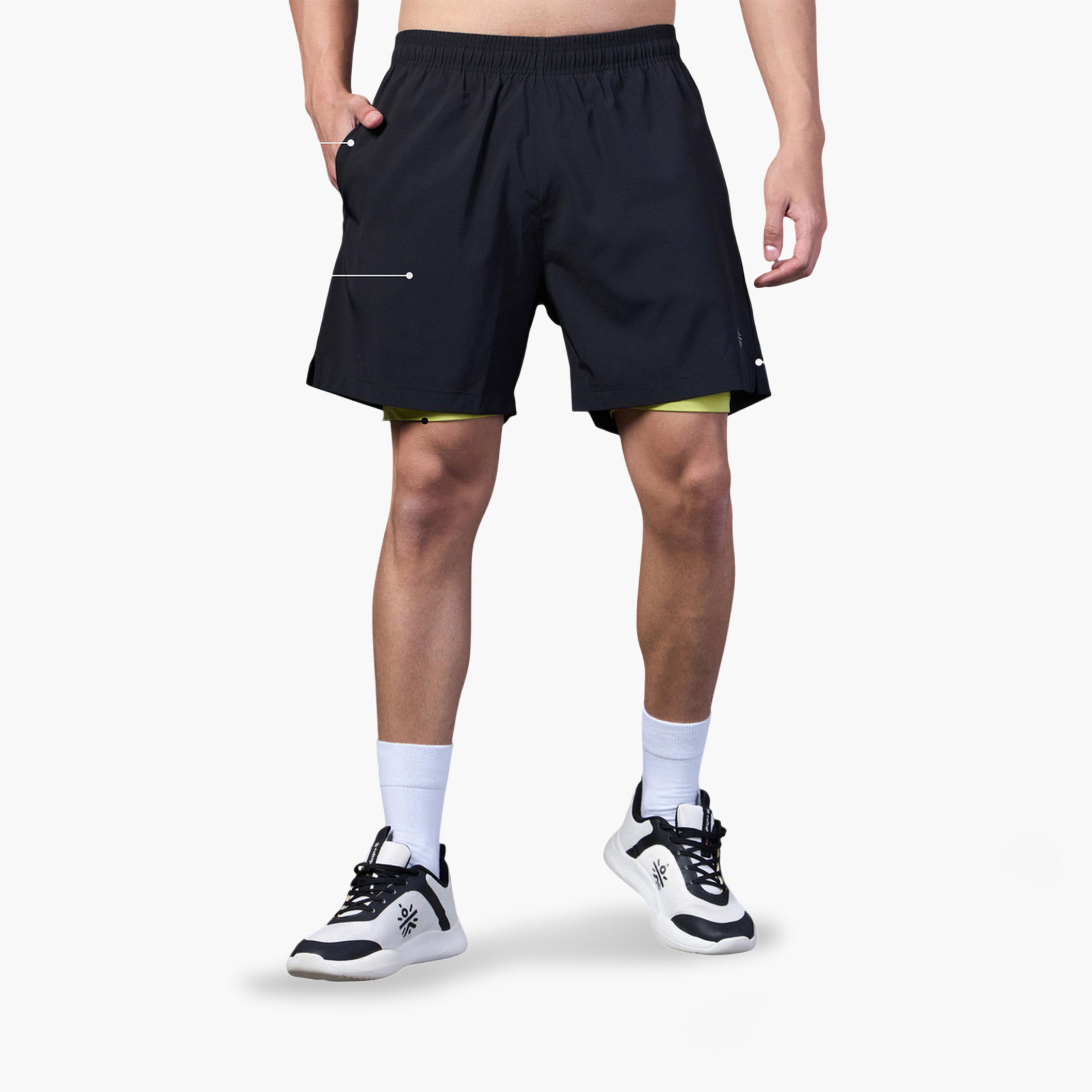 Cult X Styli Men Black Run Elevate Shorts-men-clothing-sportswearandactivewear-bottoms-image-5