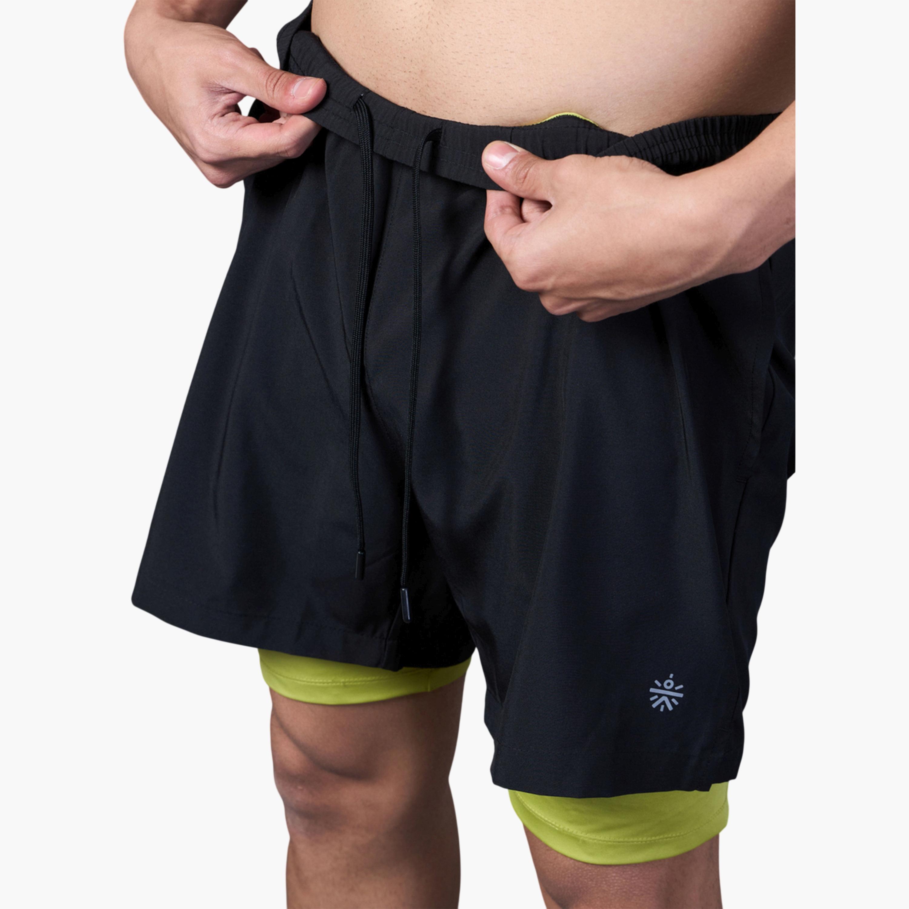 Cult X Styli Men Black Run Elevate Shorts-men-clothing-sportswearandactivewear-bottoms-image-7