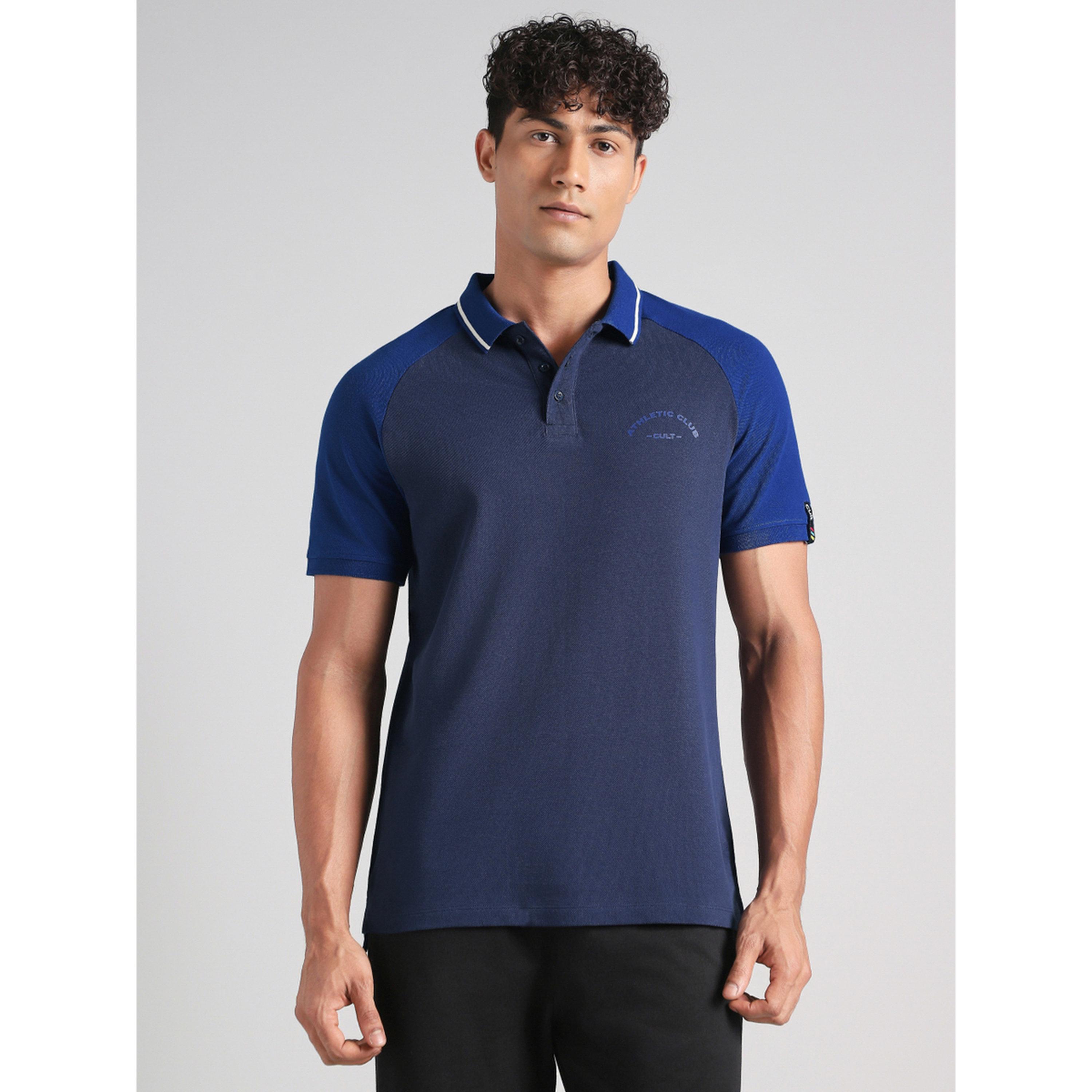 Cult X Styli Men Navy Athletic Club Polo T-Shirt-men-clothing-sportswearandactivewear-tshirtsandpolos-image-1