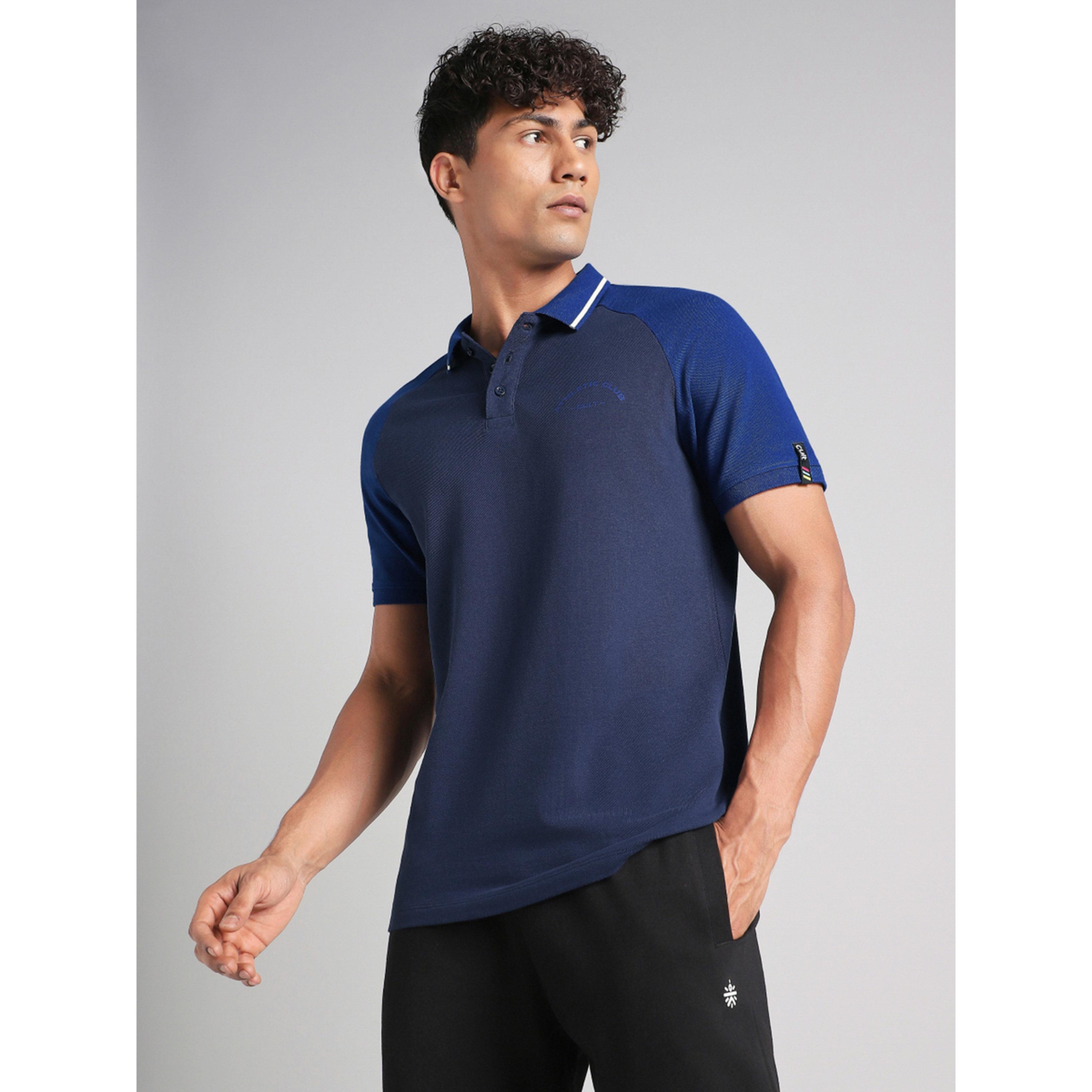 تيشيرت بولو كحلي بنمط نادي رياضي للرجال-men-clothing-sportswearandactivewear-tshirtsandpolos-image-3